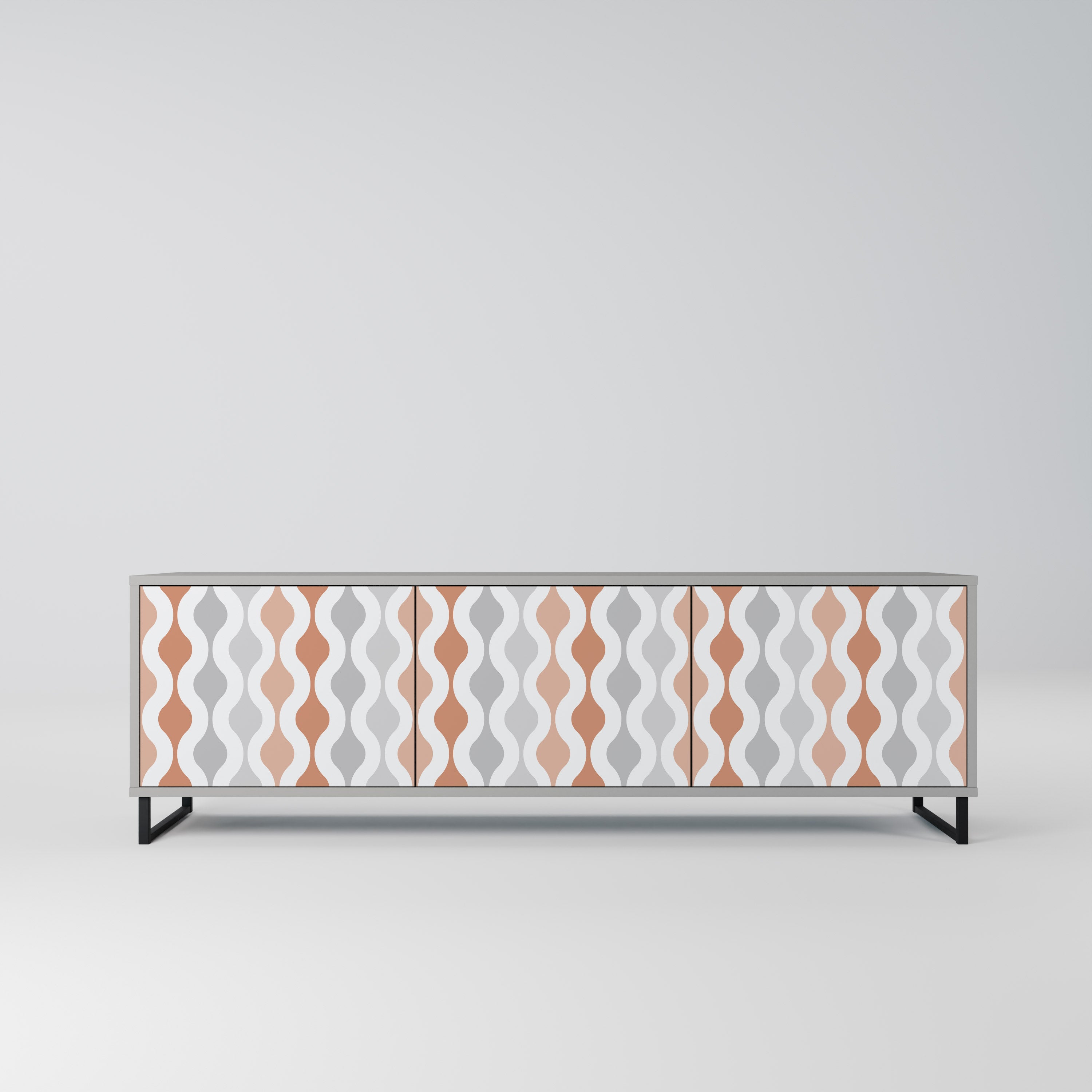 HAZY NOSTALGIA TV-Lowboard mit 3 Türen in Grau