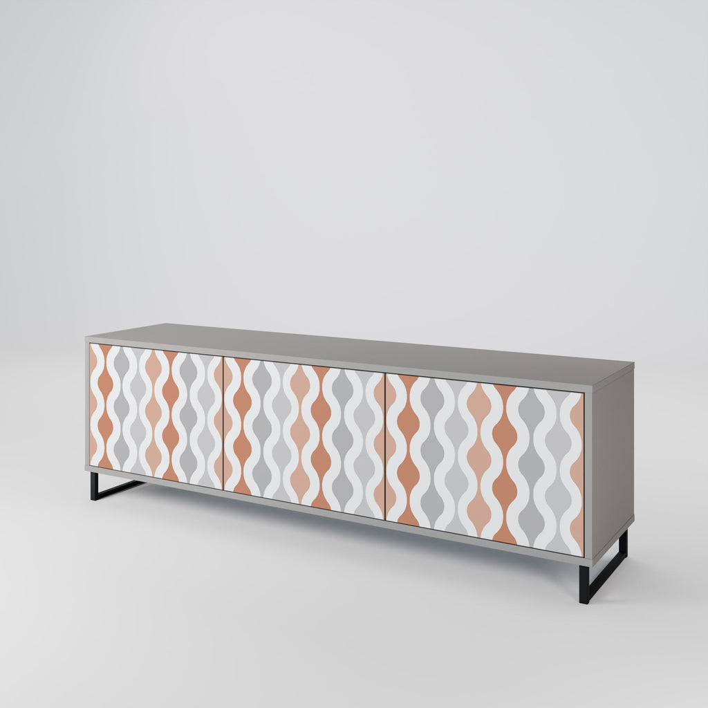 HAZY NOSTALGIA TV-Lowboard mit 3 Türen in Grau