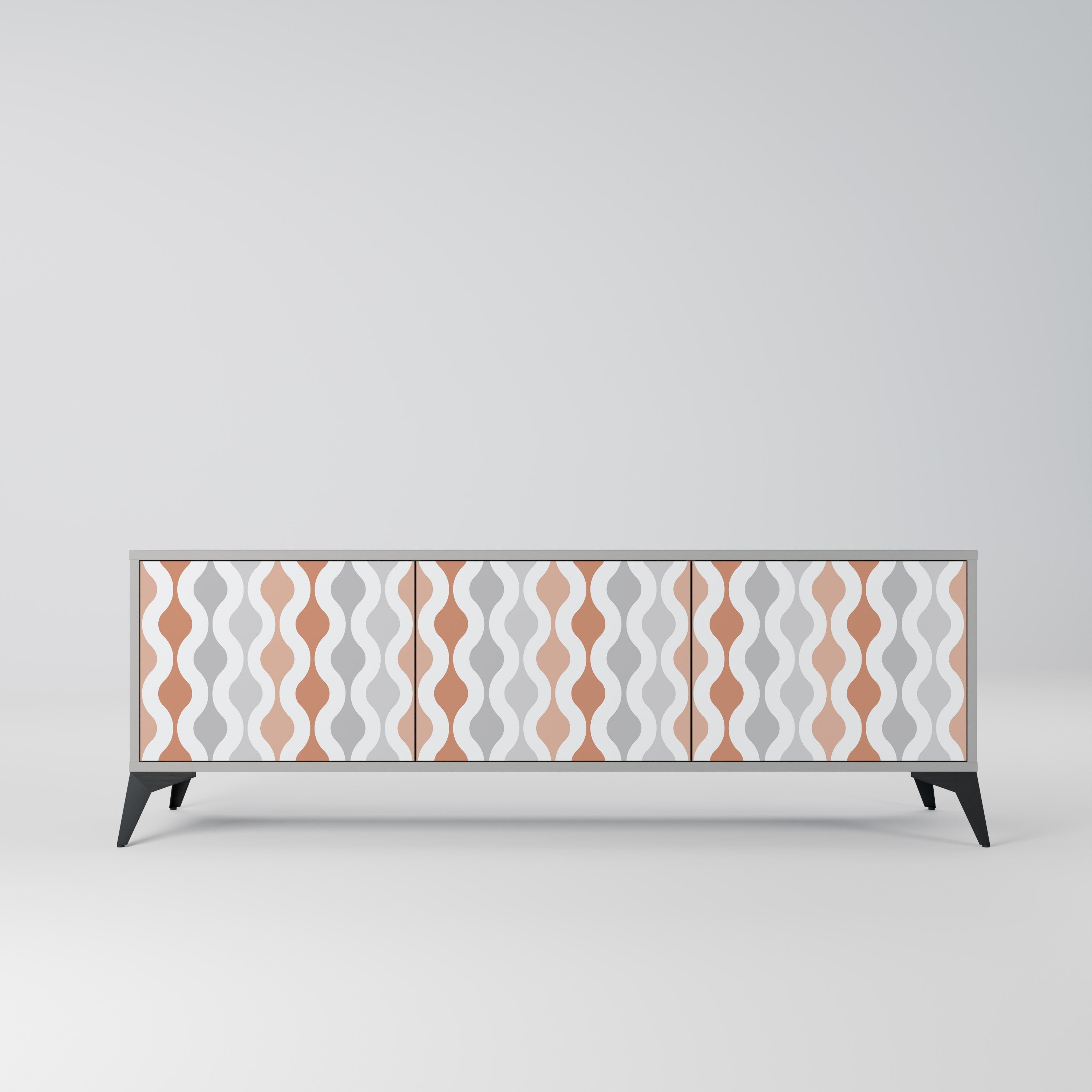 HAZY NOSTALGIA TV-Lowboard mit 3 Türen in Grau