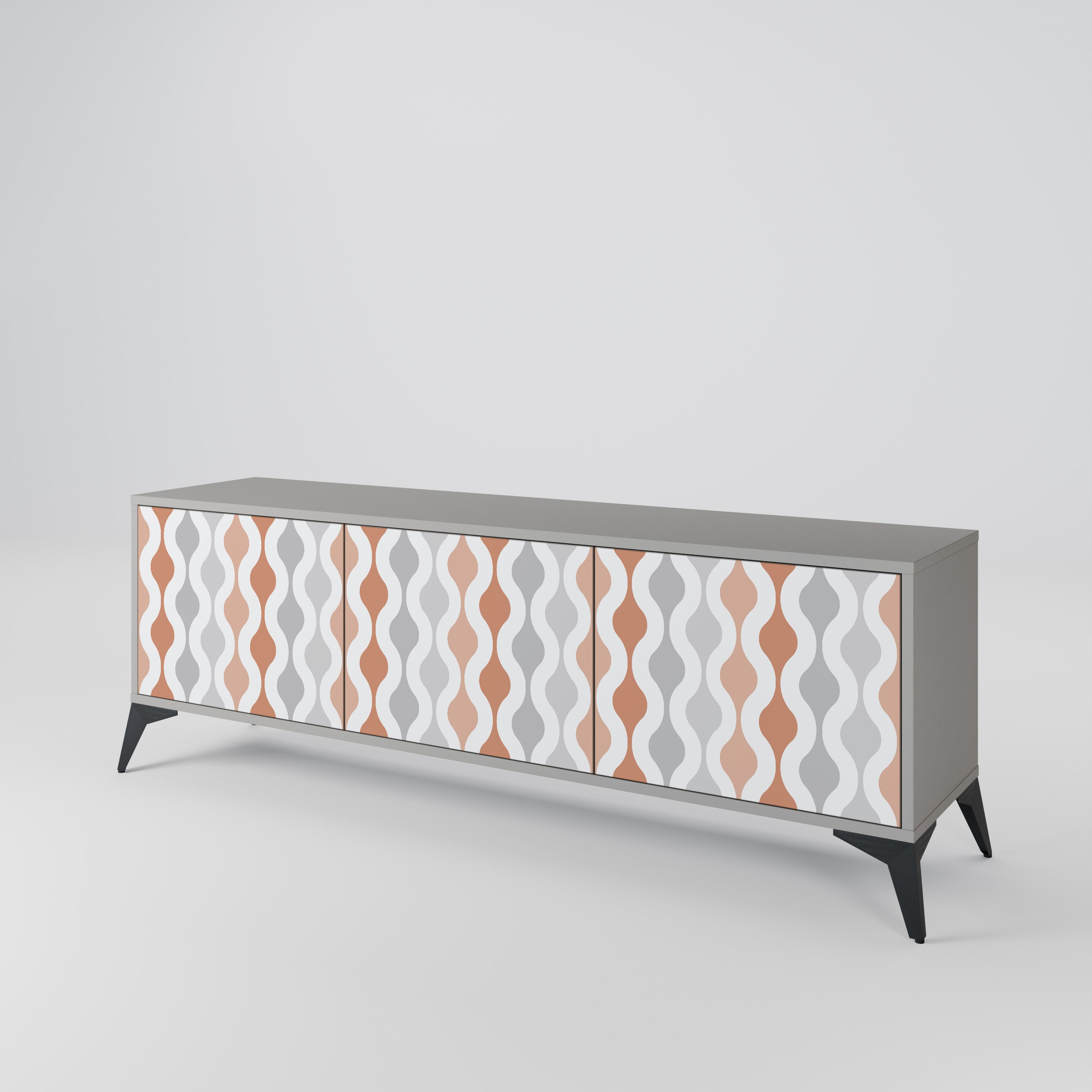 HAZY NOSTALGIA 3-Door TV Cabinet