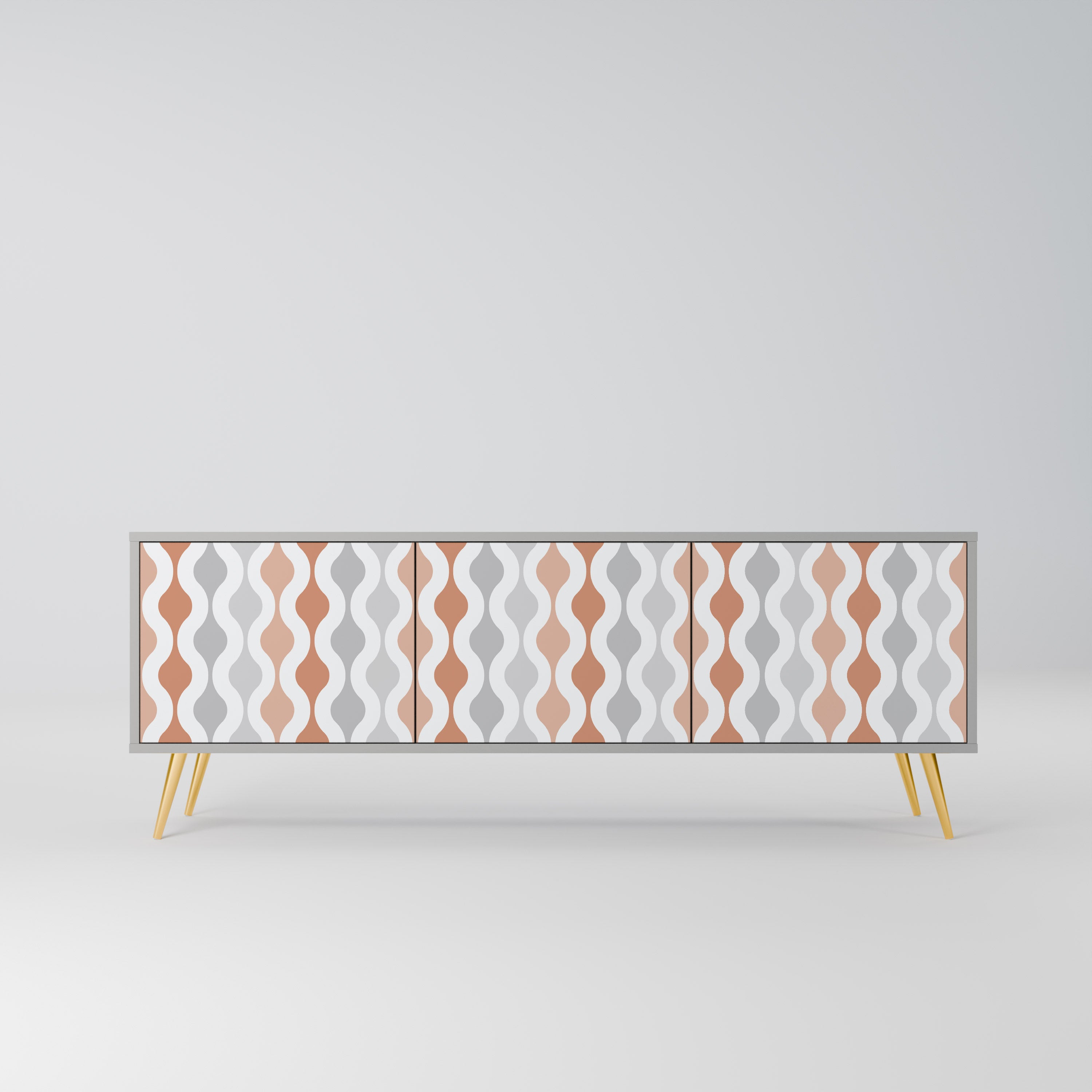 HAZY NOSTALGIA TV-Lowboard mit 3 Türen in Grau