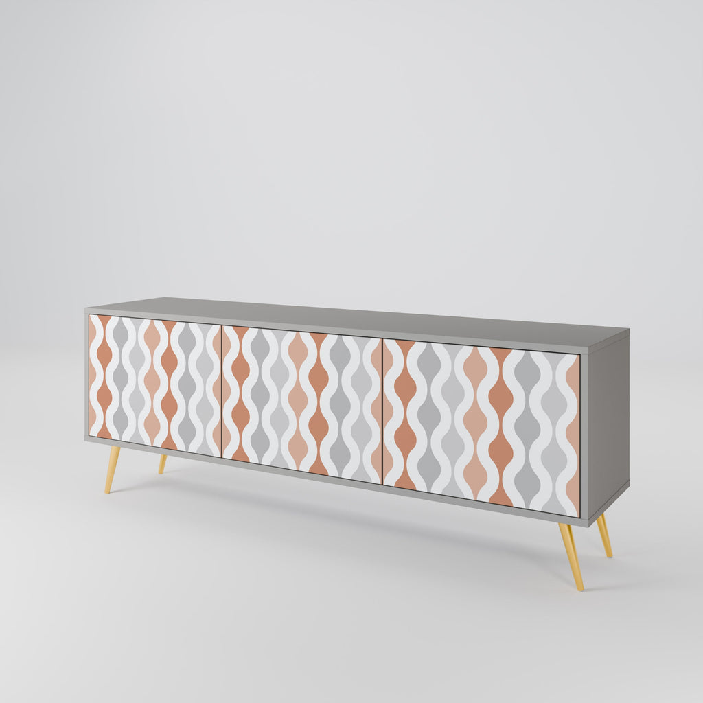 HAZY NOSTALGIA TV-Lowboard mit 3 Türen in Grau