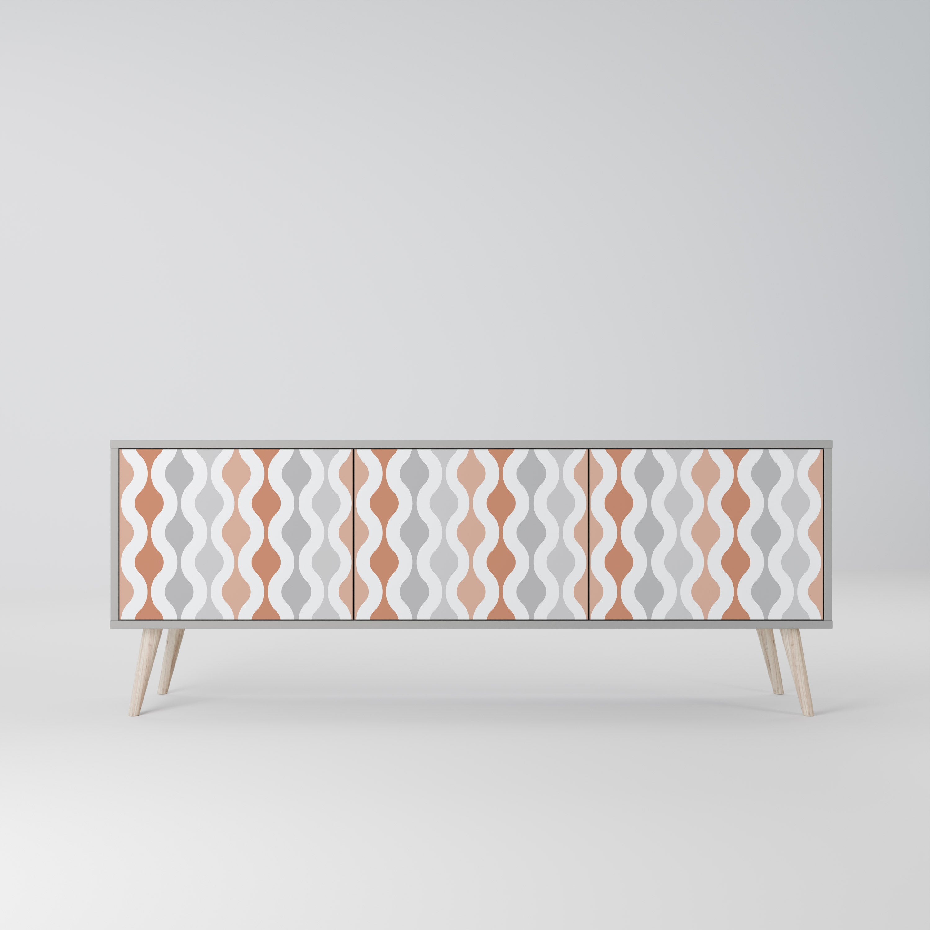 HAZY NOSTALGIA TV-Lowboard mit 3 Türen in Grau