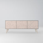 CERAMIC TEXTURE TV-Lowboard mit 3 Türen in Grau