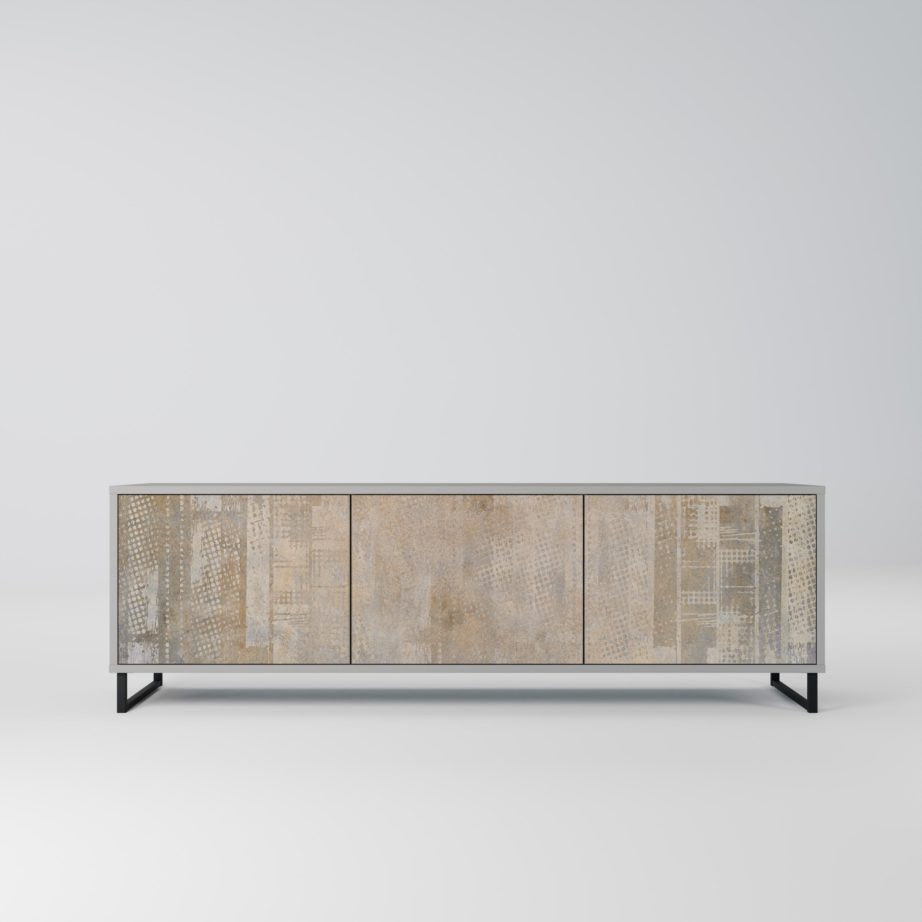 SCREEN ERROR TV-Lowboard mit 3 Türen in Grau