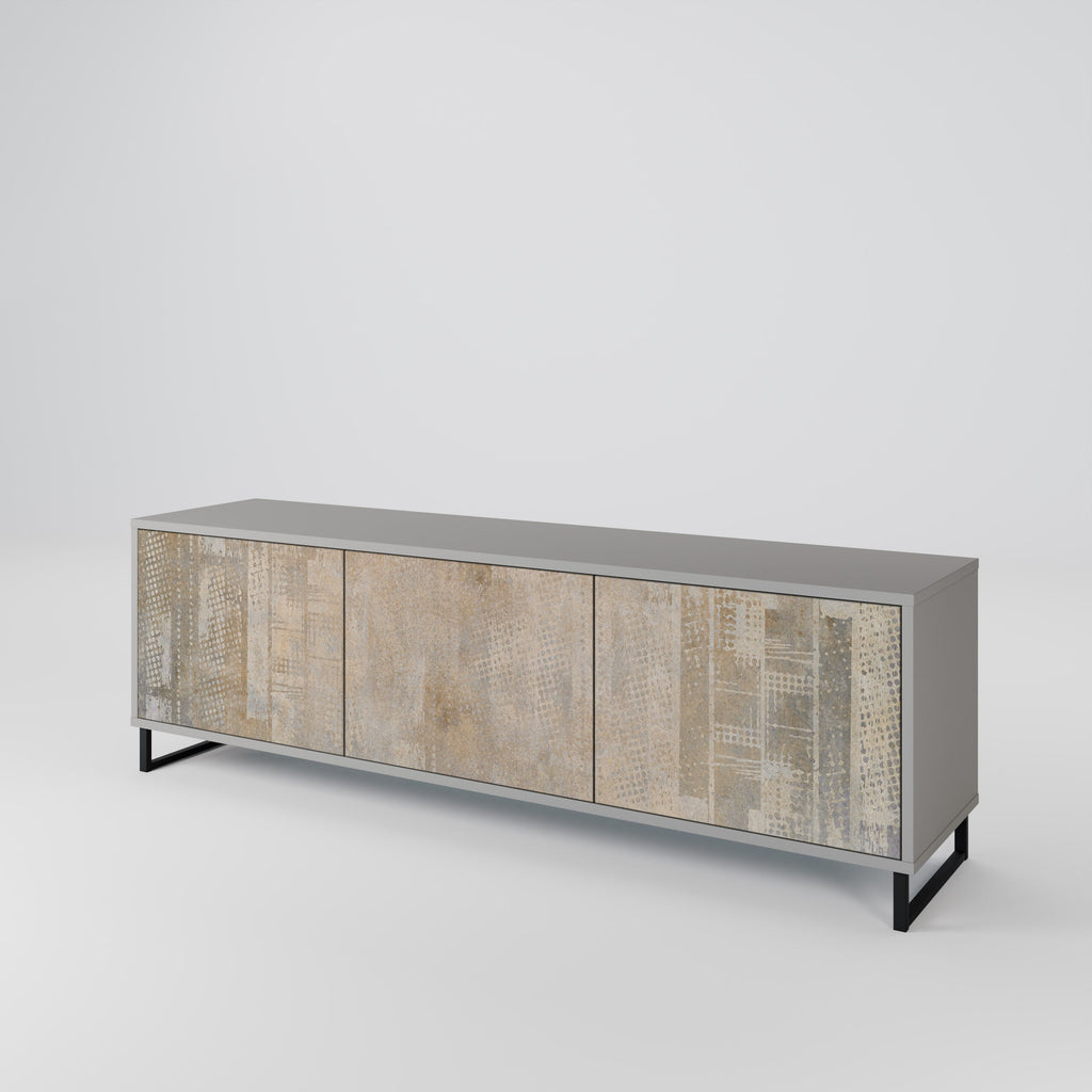 SCREEN ERROR TV-Lowboard mit 3 Türen in Grau