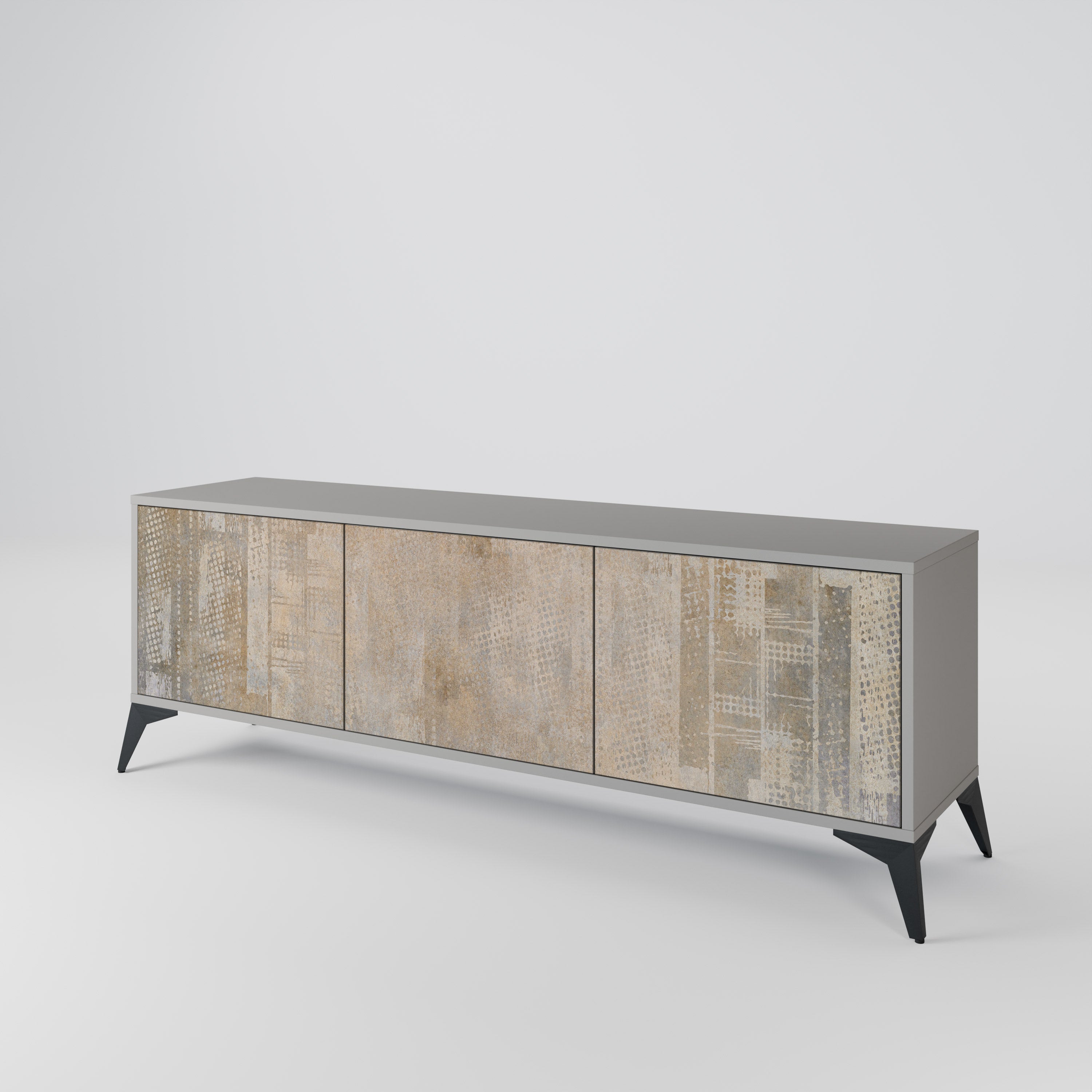 SCREEN ERROR TV-Lowboard mit 3 Türen in Grau