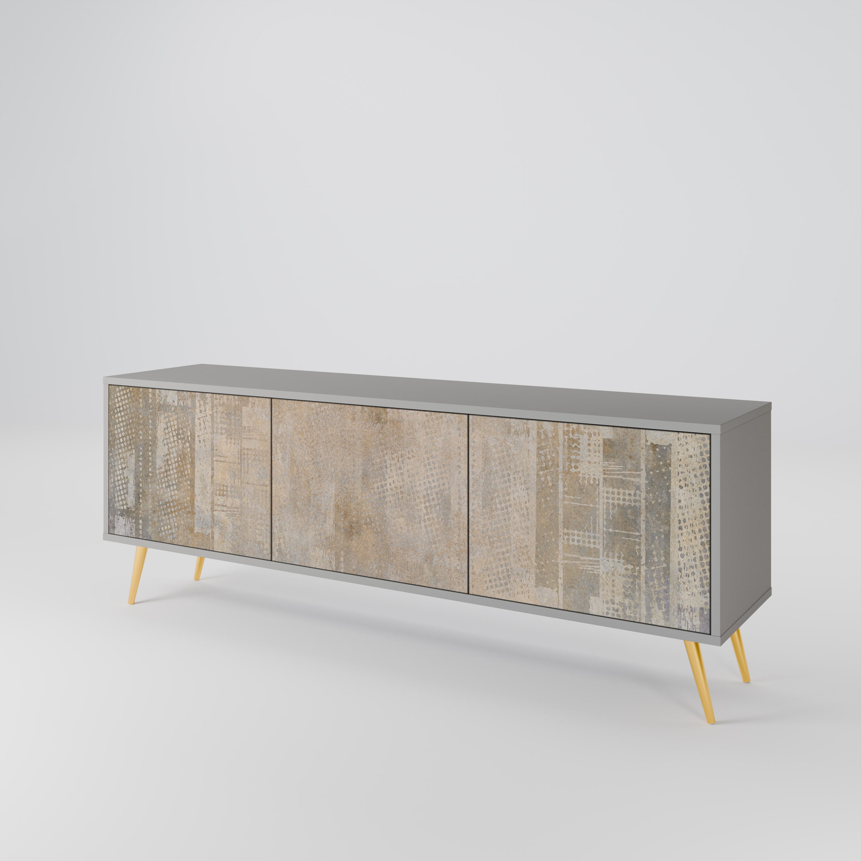 SCREEN ERROR TV-Lowboard mit 3 Türen in Grau