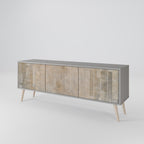 SCREEN ERROR TV-Lowboard mit 3 Türen in Grau