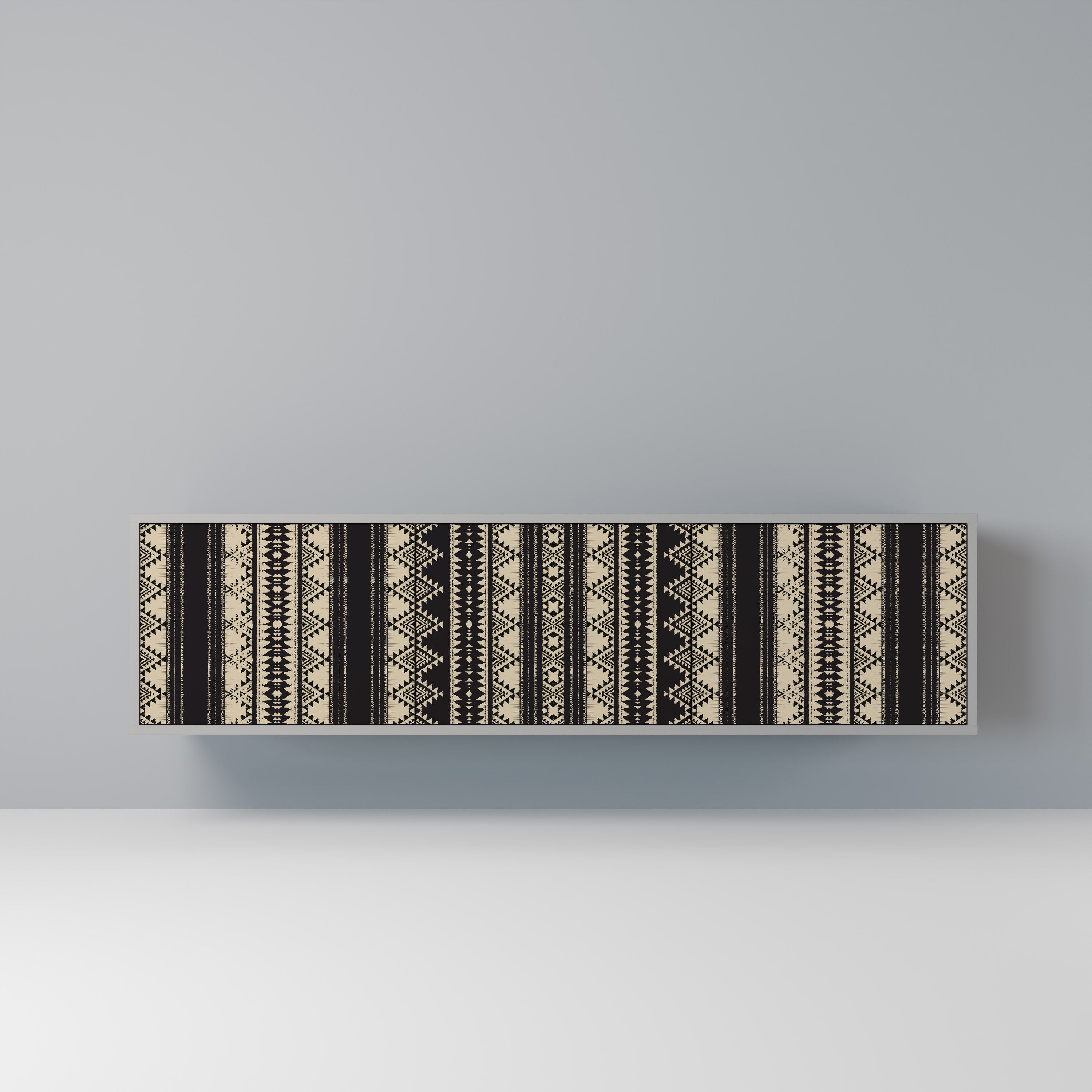 AZTEC TV-Lowboard mit 3 Türen in Grau