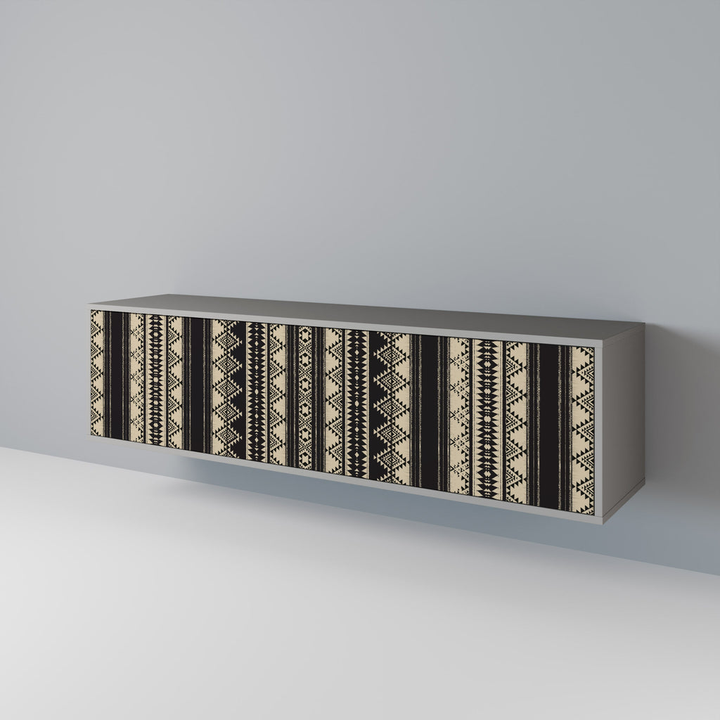 AZTEC TV-Lowboard mit 3 Türen in Grau