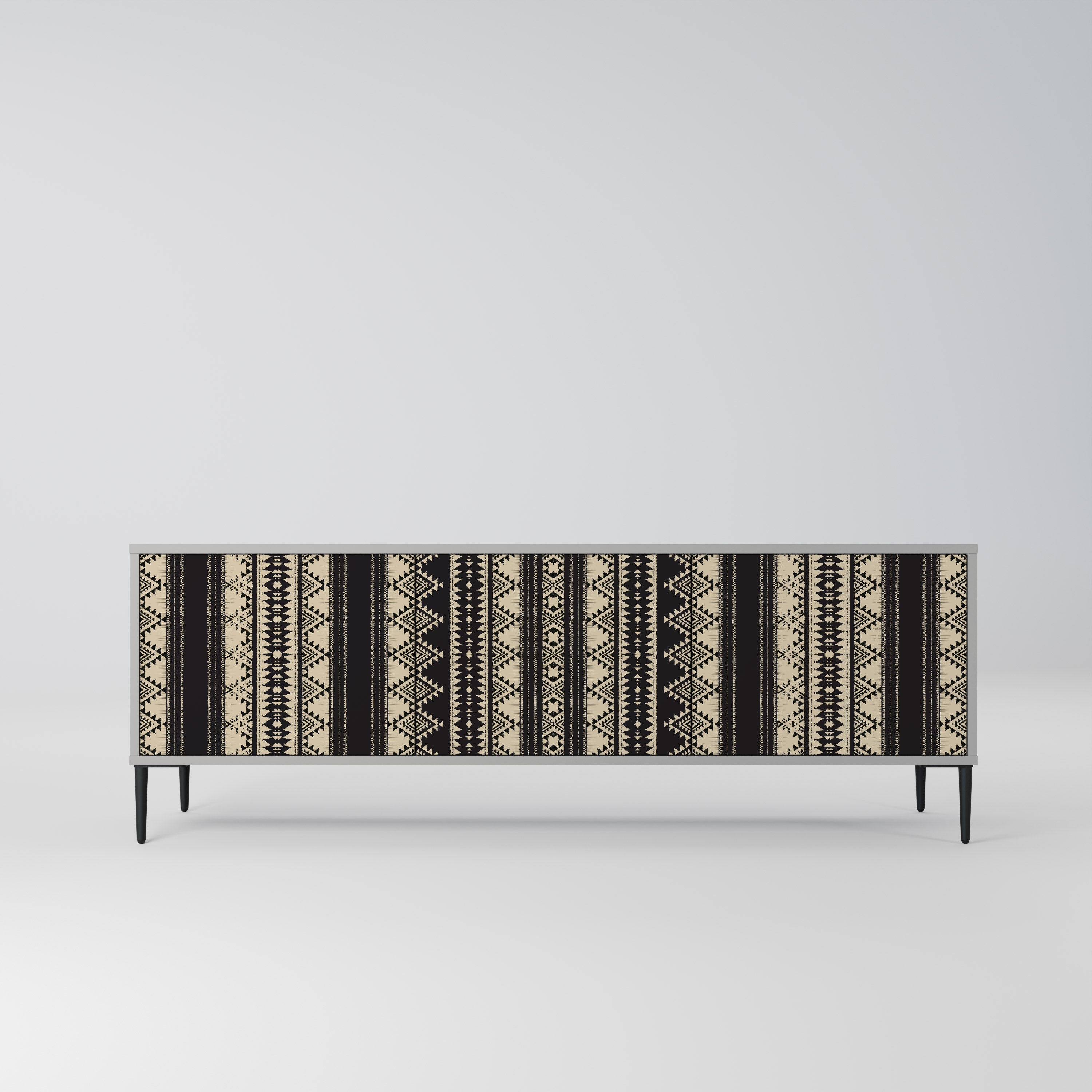 AZTEC TV-Lowboard mit 3 Türen in Grau