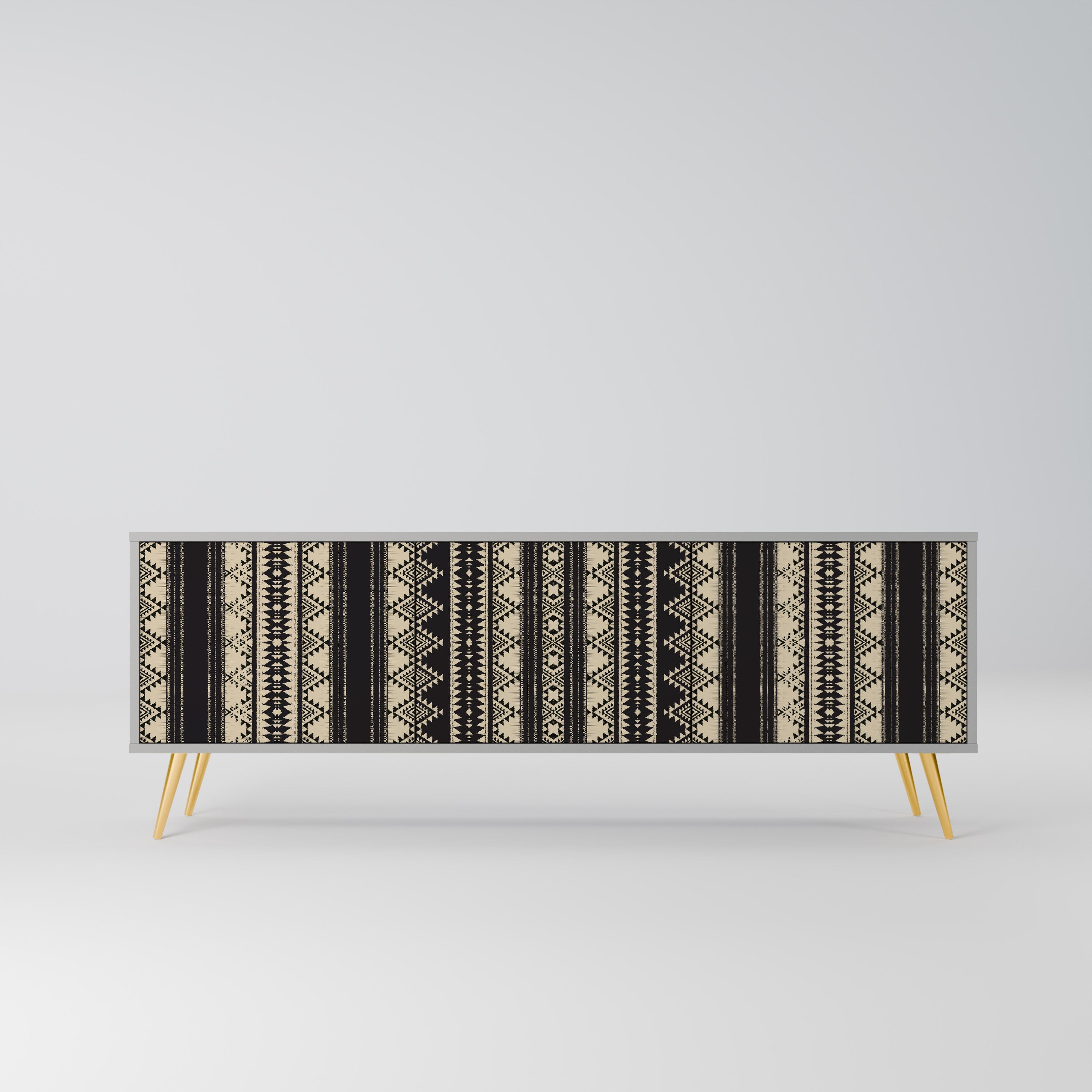 AZTEC TV-Lowboard mit 3 Türen in Grau