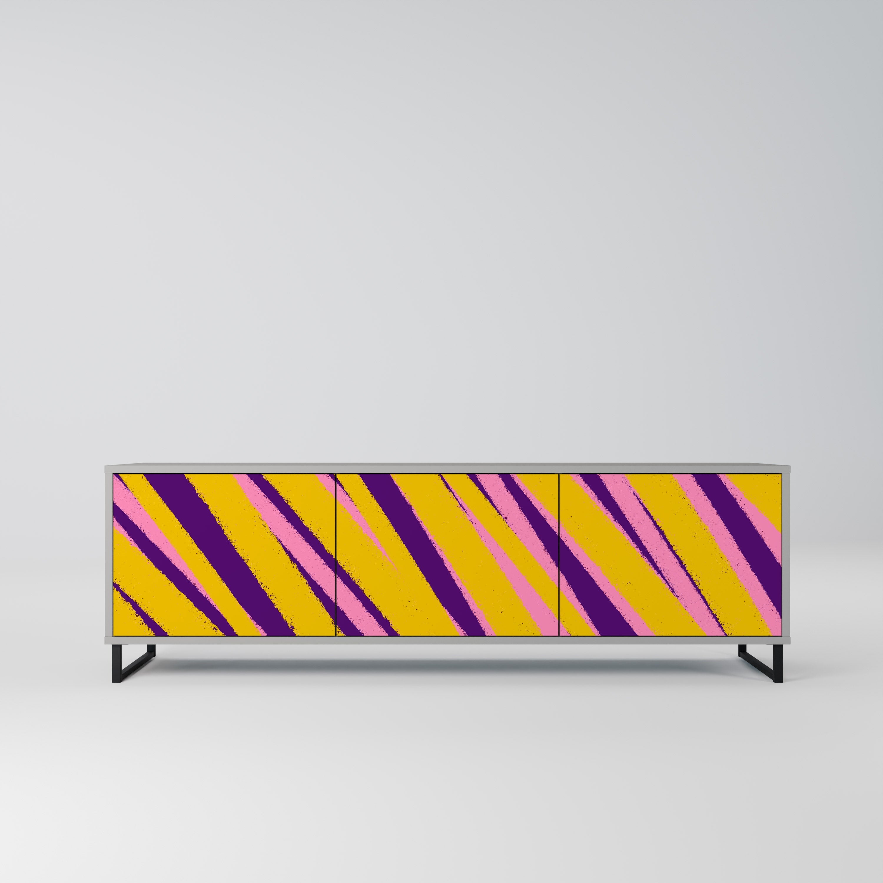 DREAMS COME TRUE TV-Lowboard mit 3 Türen in Grau