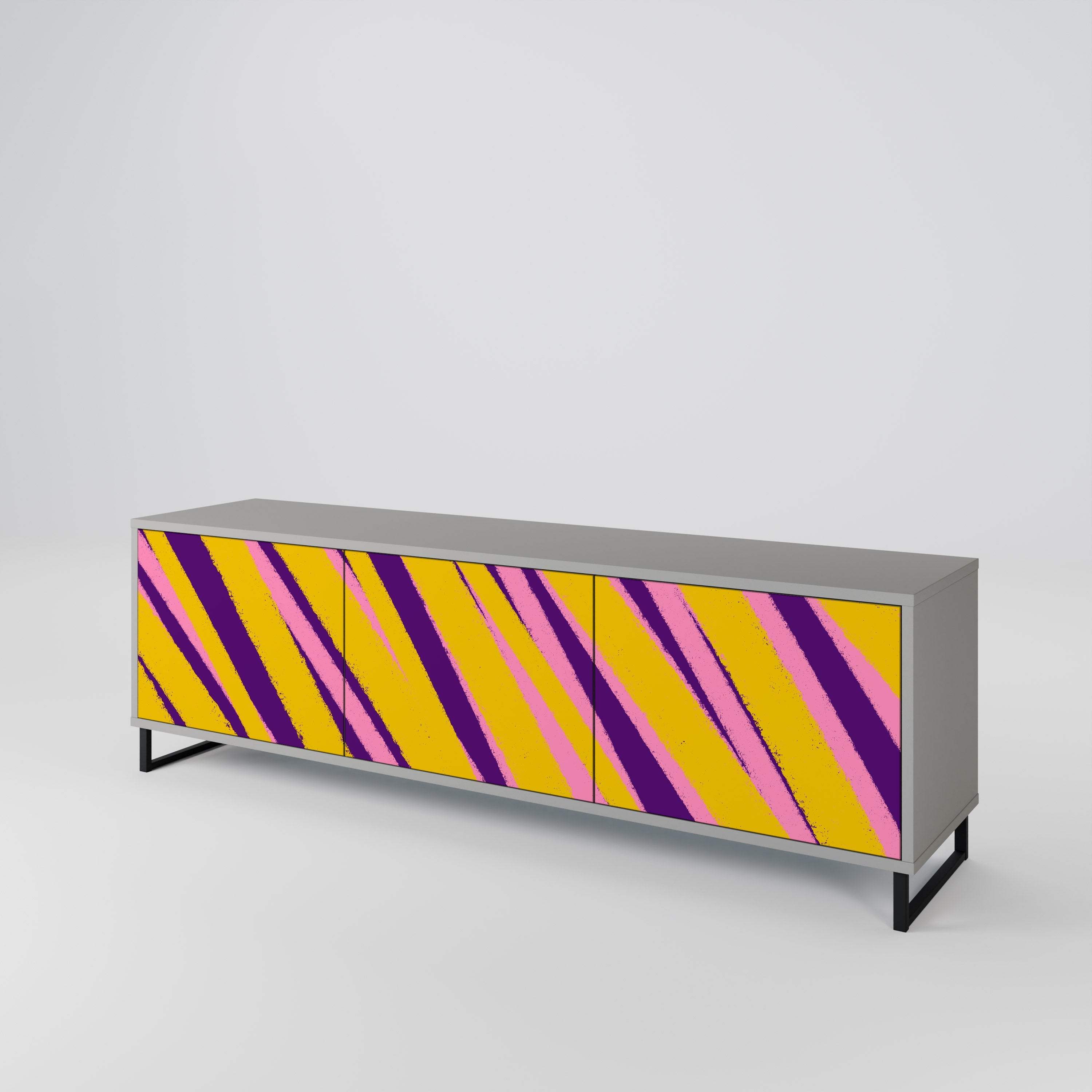 DREAMS COME TRUE TV-Lowboard mit 3 Türen in Grau