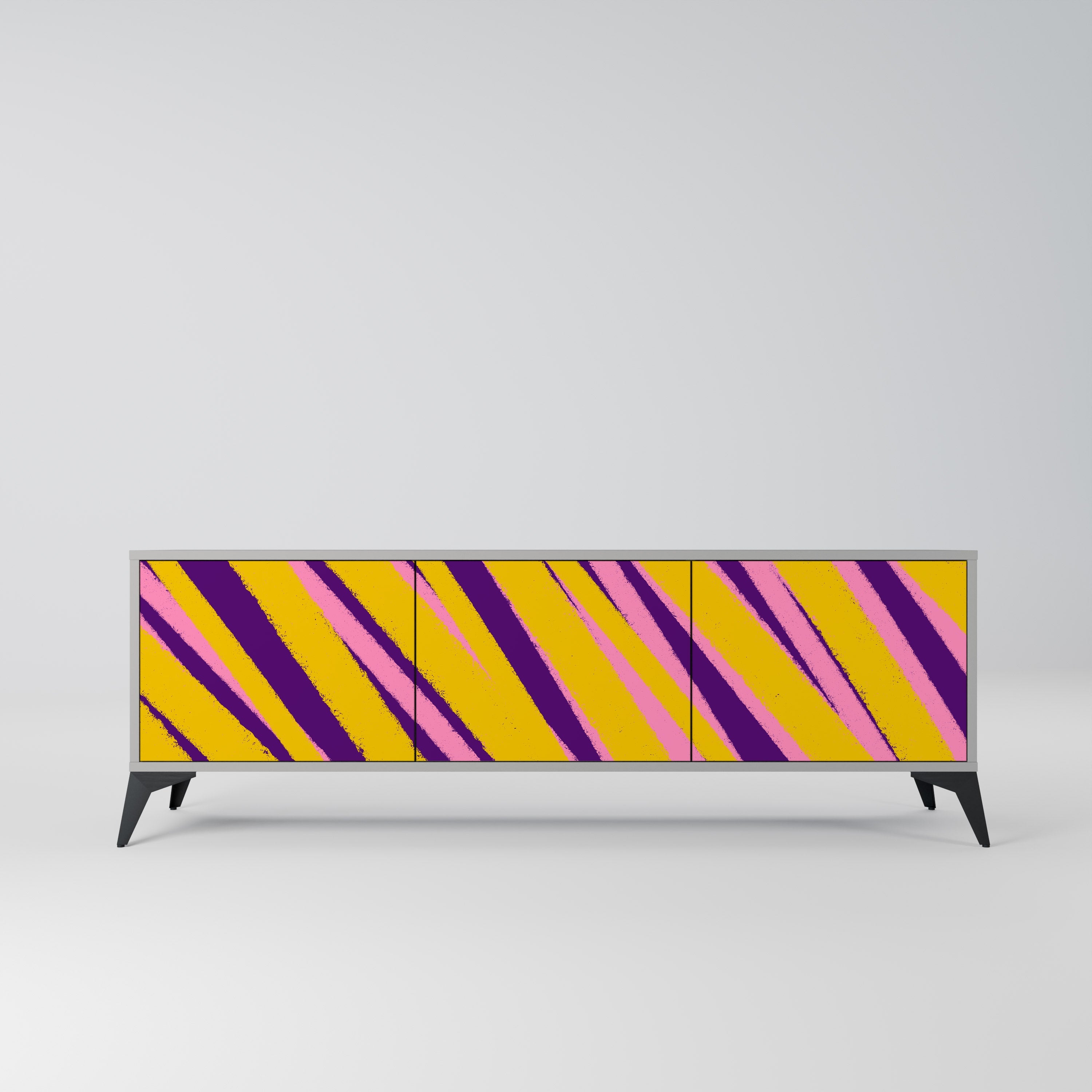 DREAMS COME TRUE TV-Lowboard mit 3 Türen in Grau