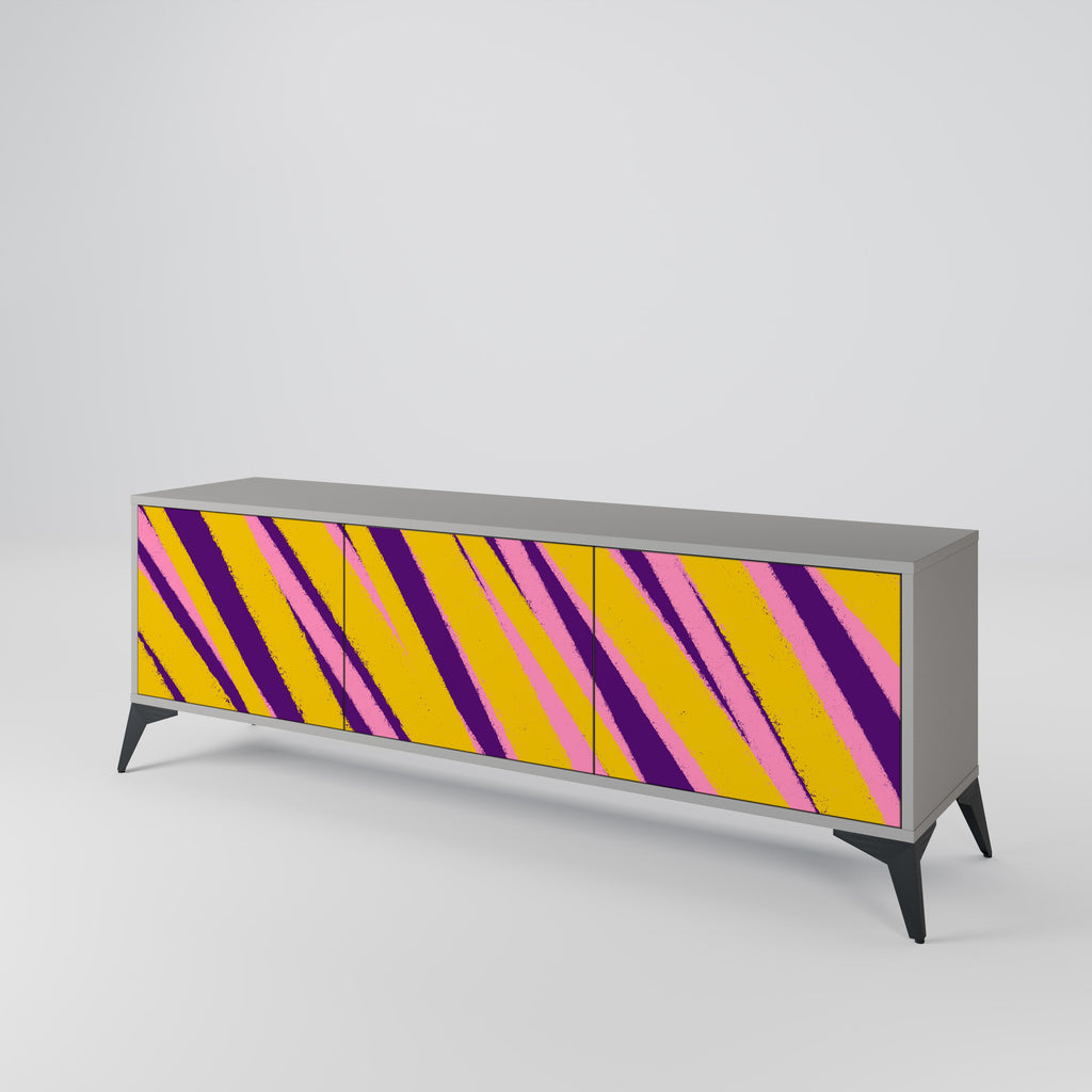 DREAMS COME TRUE TV-Lowboard mit 3 Türen in Grau