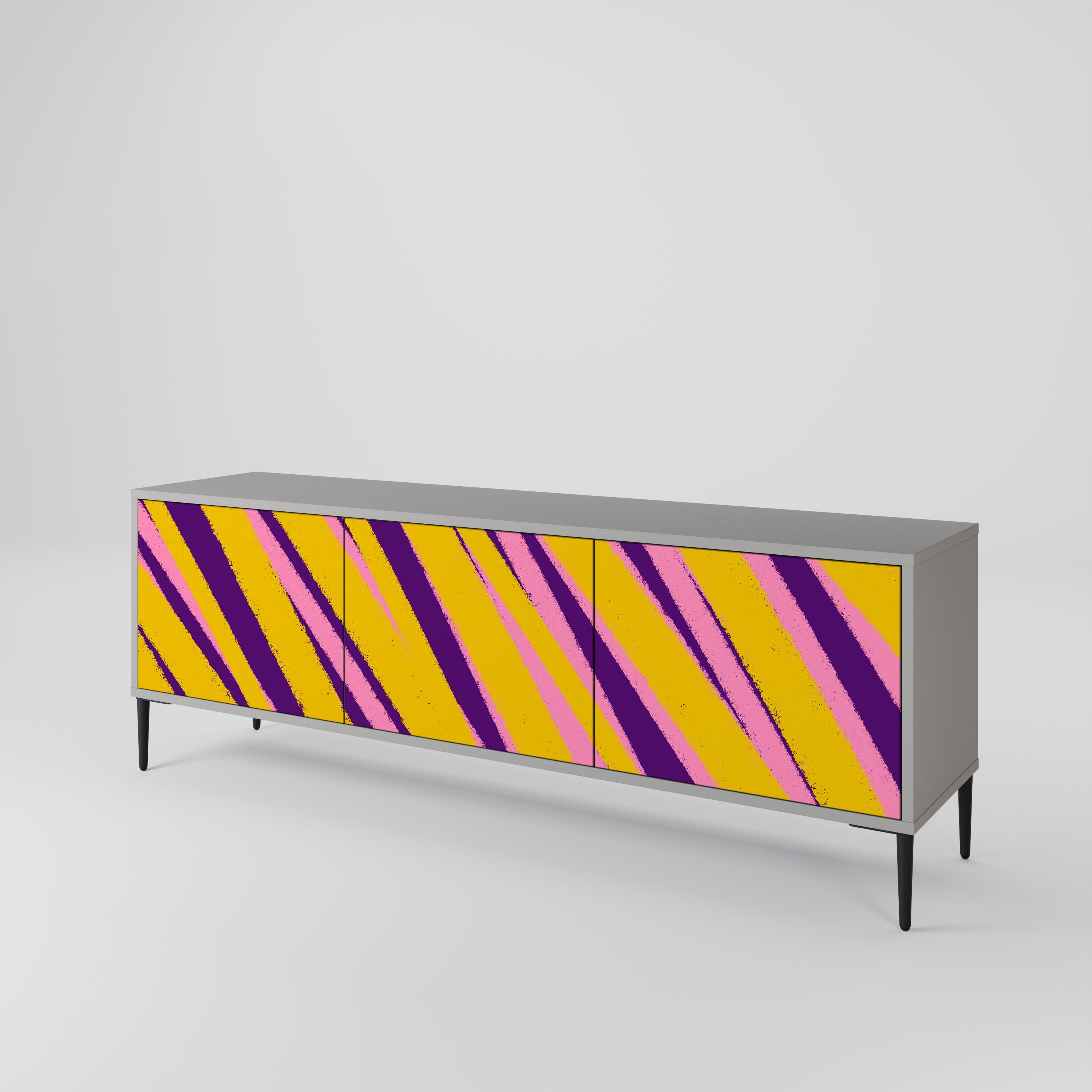 DREAMS COME TRUE TV-Lowboard mit 3 Türen in Grau