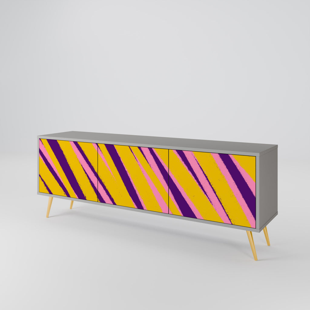 DREAMS COME TRUE TV-Lowboard mit 3 Türen in Grau