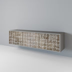 SLIGHTLY BLURRED TV-Lowboard mit 3 Türen in Grau