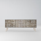 SLIGHTLY BLURRED TV-Lowboard mit 3 Türen in Grau