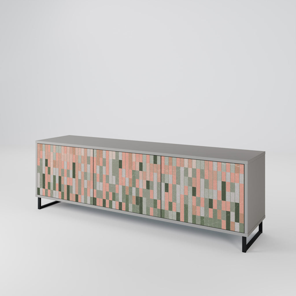 BUILDING THE FUTURE TV-Lowboard mit 3 Türen in Grau