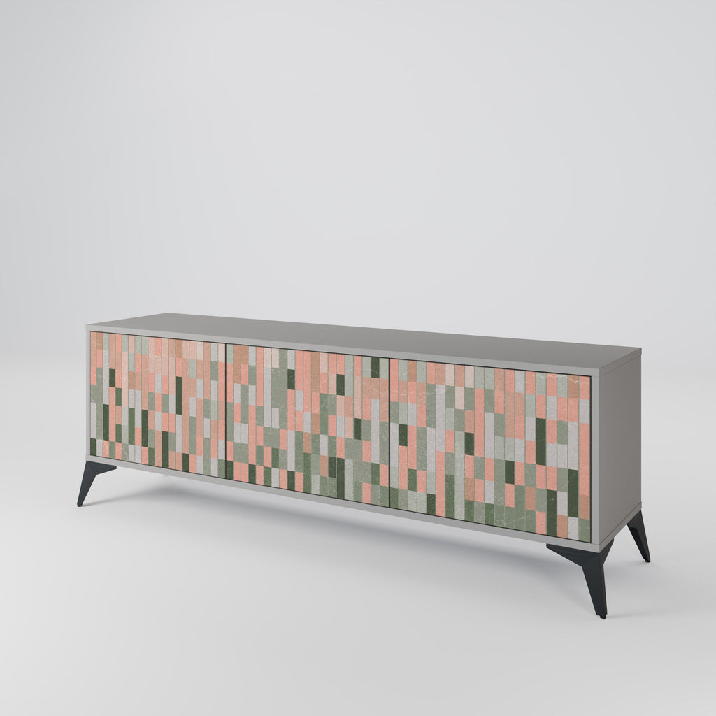 BUILDING THE FUTURE TV-Lowboard mit 3 Türen in Grau