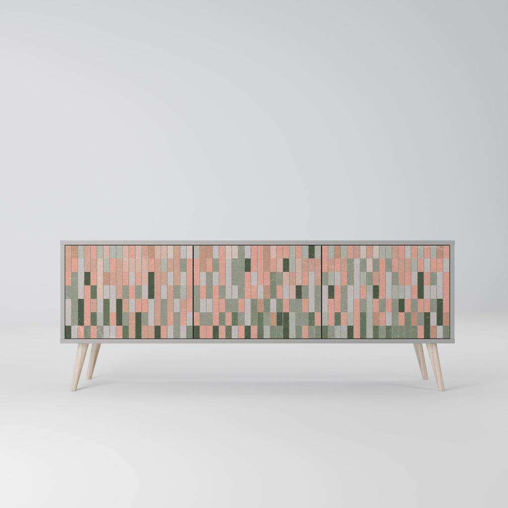 BUILDING THE FUTURE TV-Lowboard mit 3 Türen in Grau