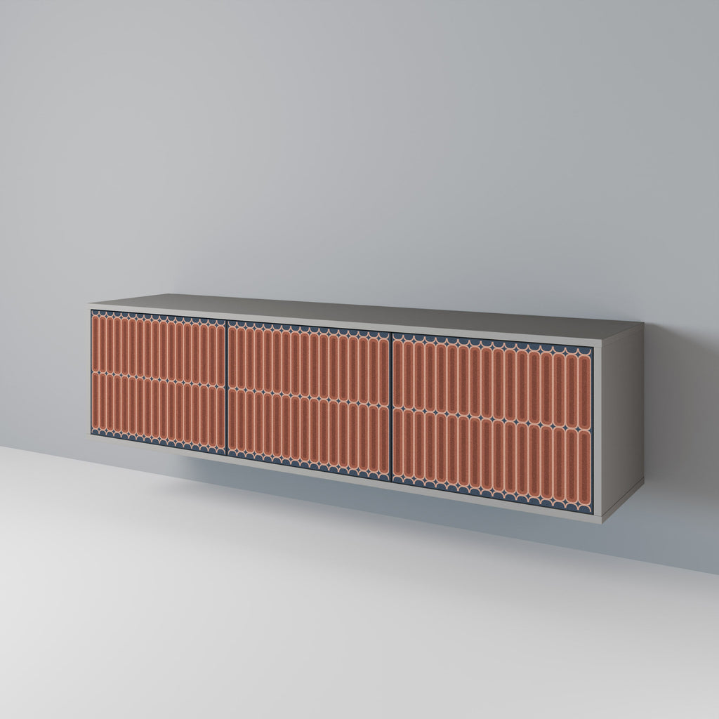 HYPNOTIC GATE TV-Lowboard mit 3 Türen in Grau