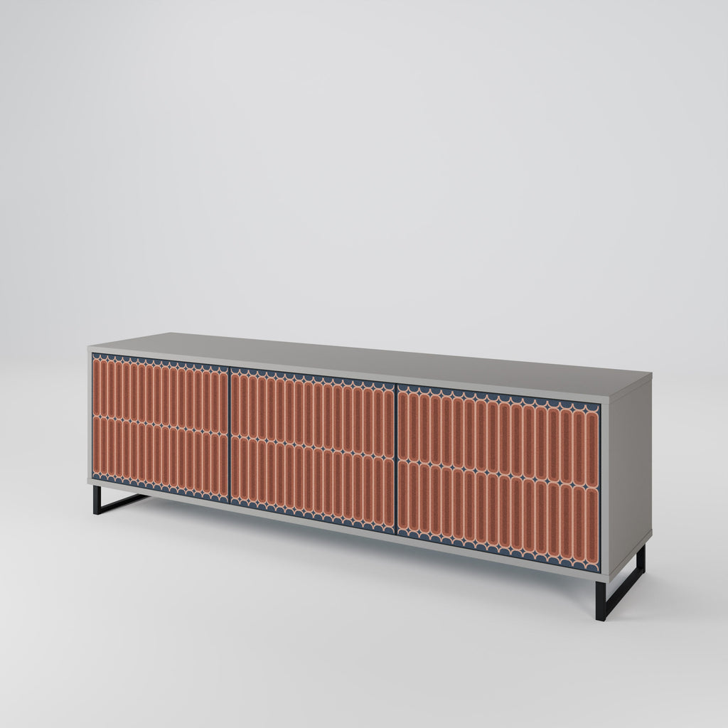 HYPNOTIC GATE TV-Lowboard mit 3 Türen in Grau