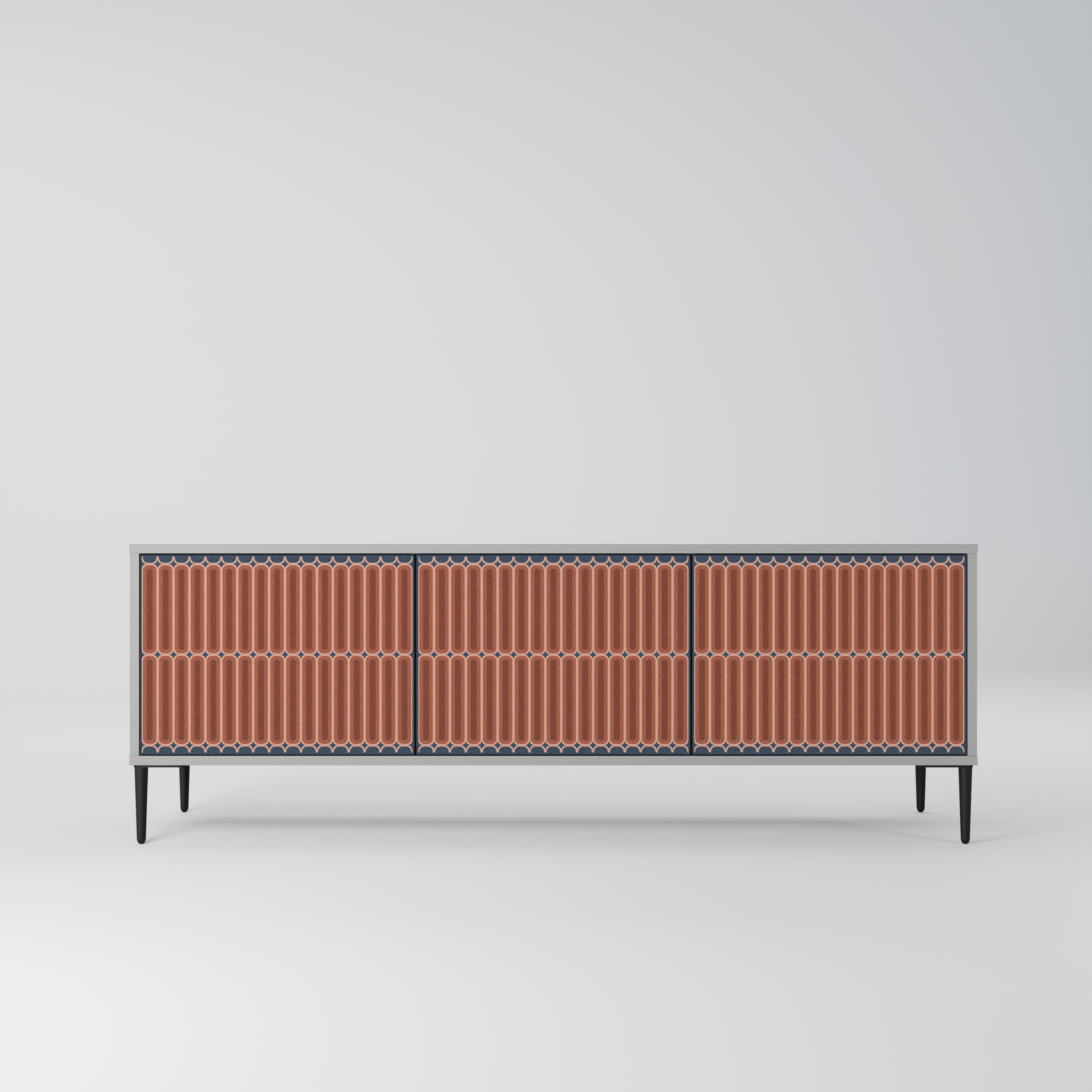 HYPNOTIC GATE TV-Lowboard mit 3 Türen in Grau