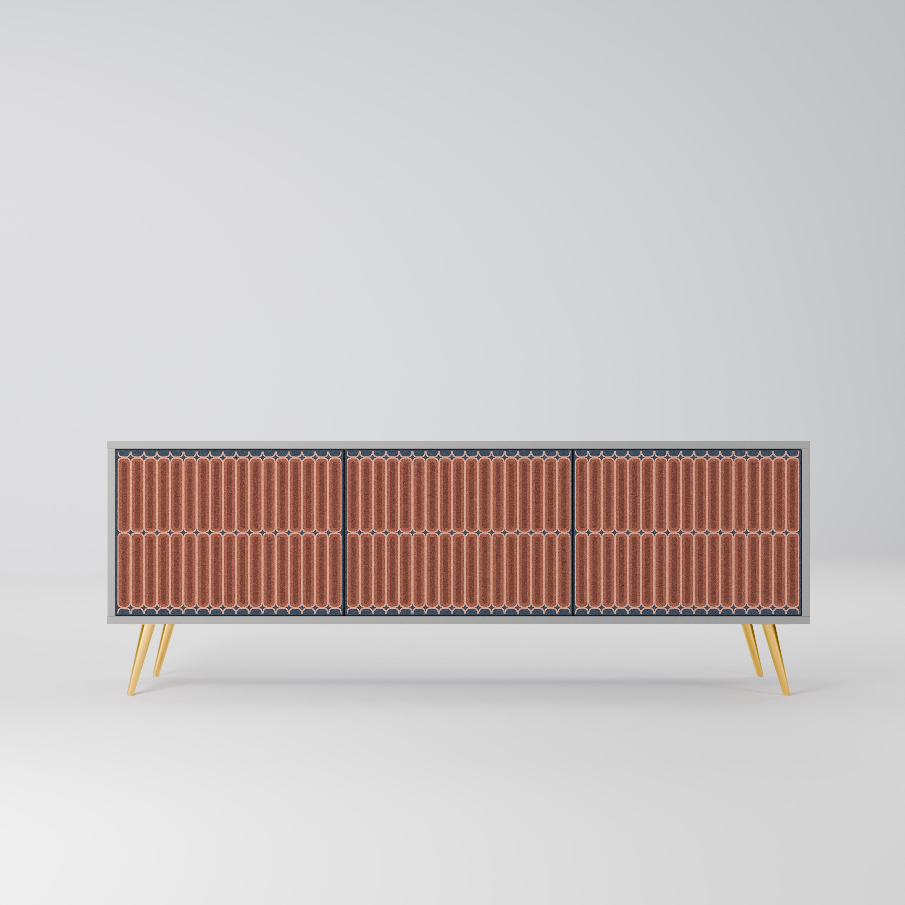 HYPNOTIC GATE TV-Lowboard mit 3 Türen in Grau