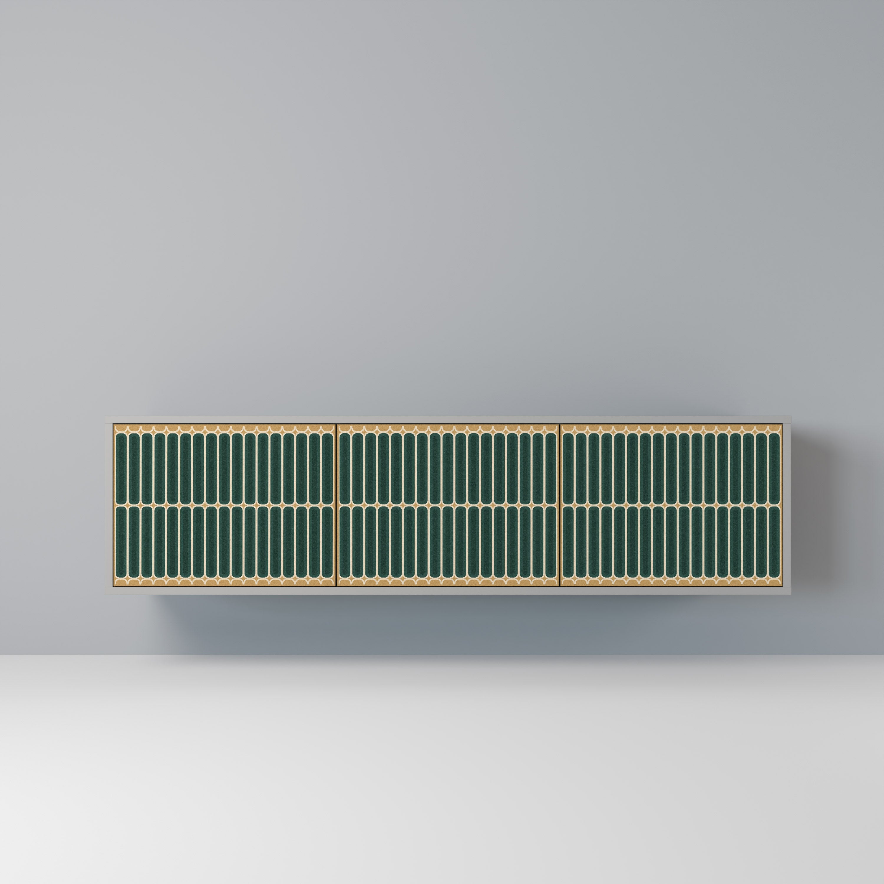 ILUSION GATE TV-Lowboard mit 3 Türen in Grau