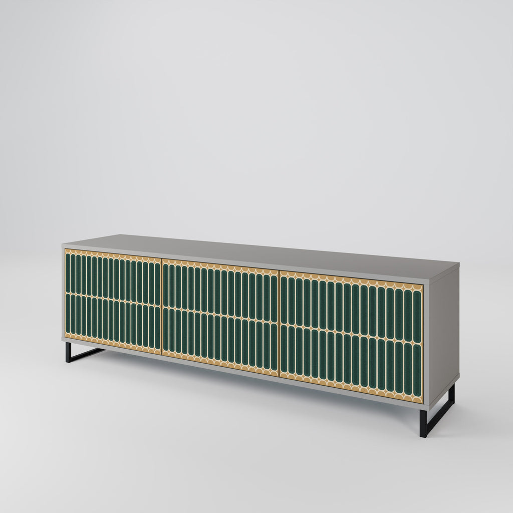 ILUSION GATE TV-Lowboard mit 3 Türen in Grau