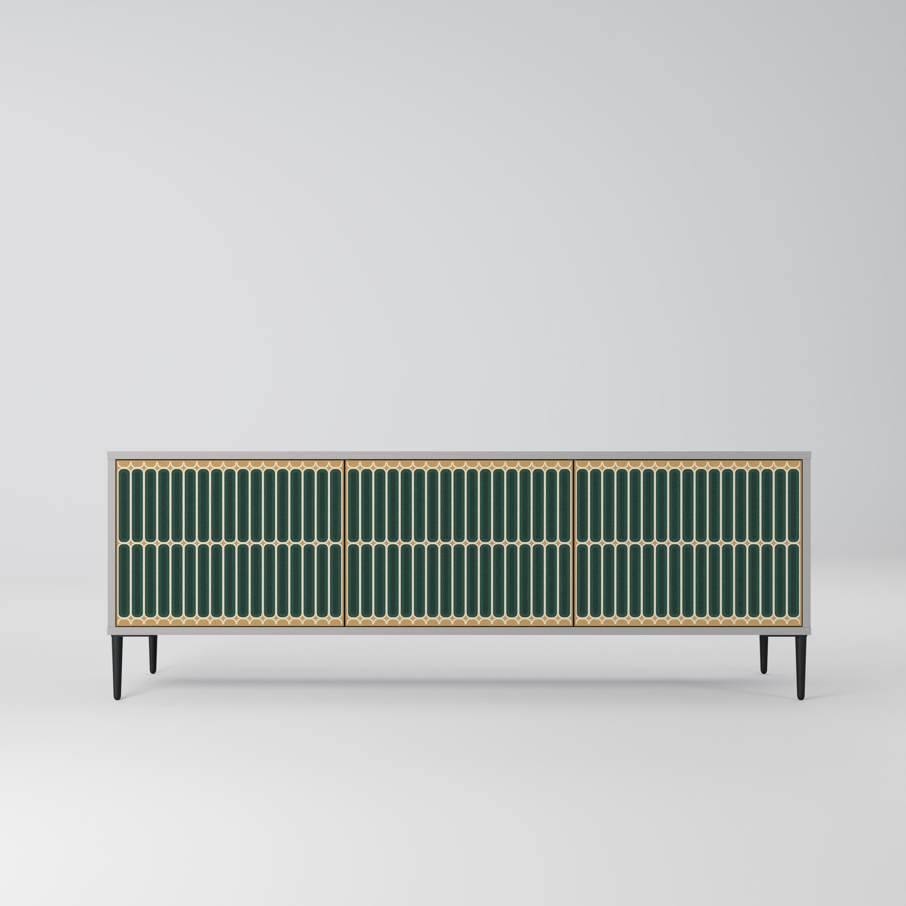 ILUSION GATE TV-Lowboard mit 3 Türen in Grau