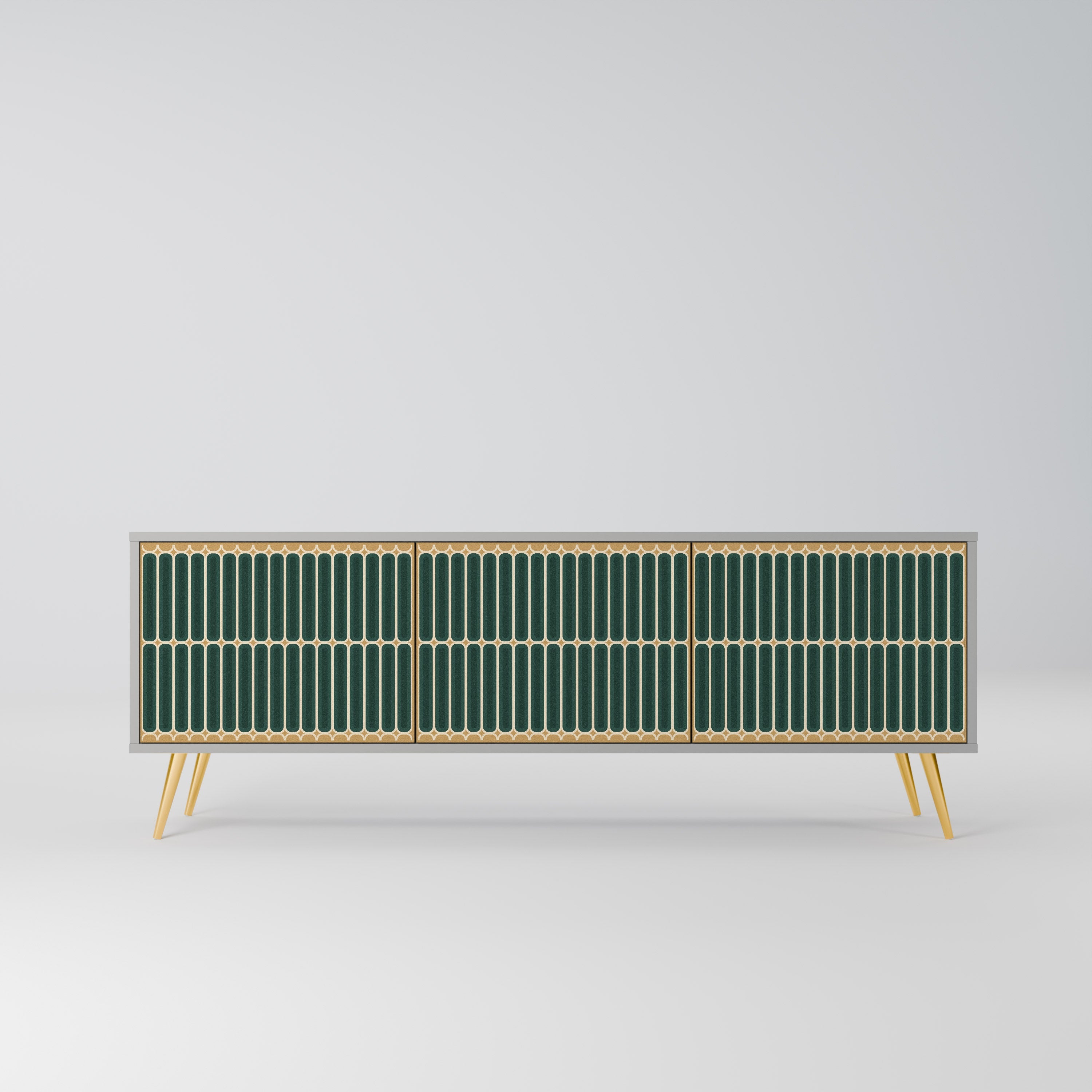 ILUSION GATE TV-Lowboard mit 3 Türen in Grau