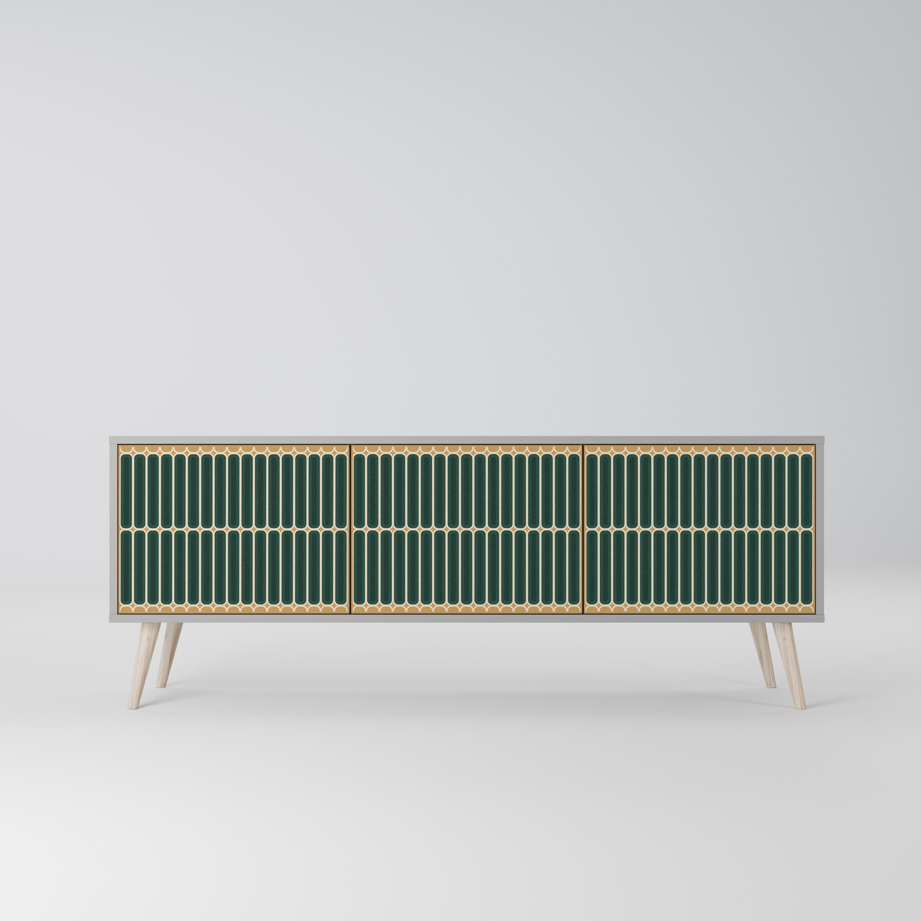 ILUSION GATE TV-Lowboard mit 3 Türen in Grau