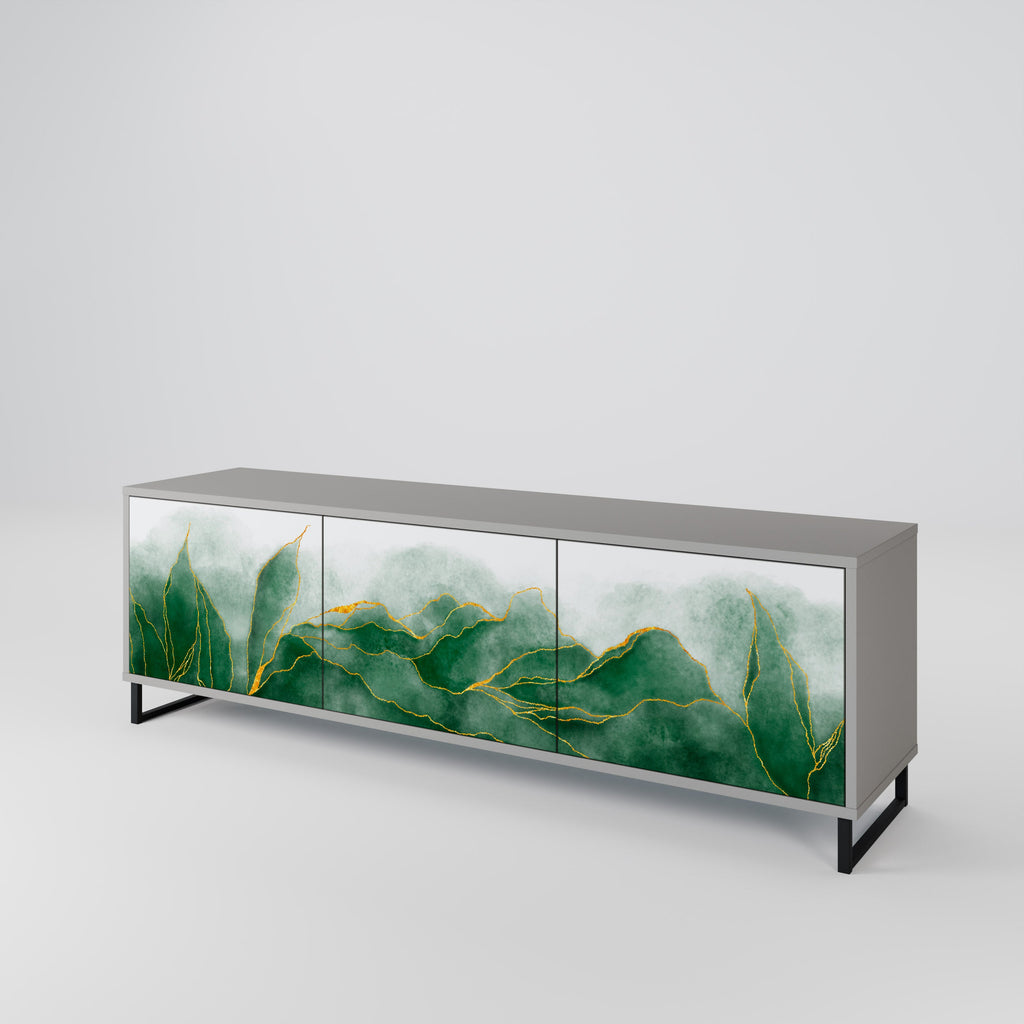 EXPENSIVE NATURE TV-Lowboard mit 3 Türen in Grau