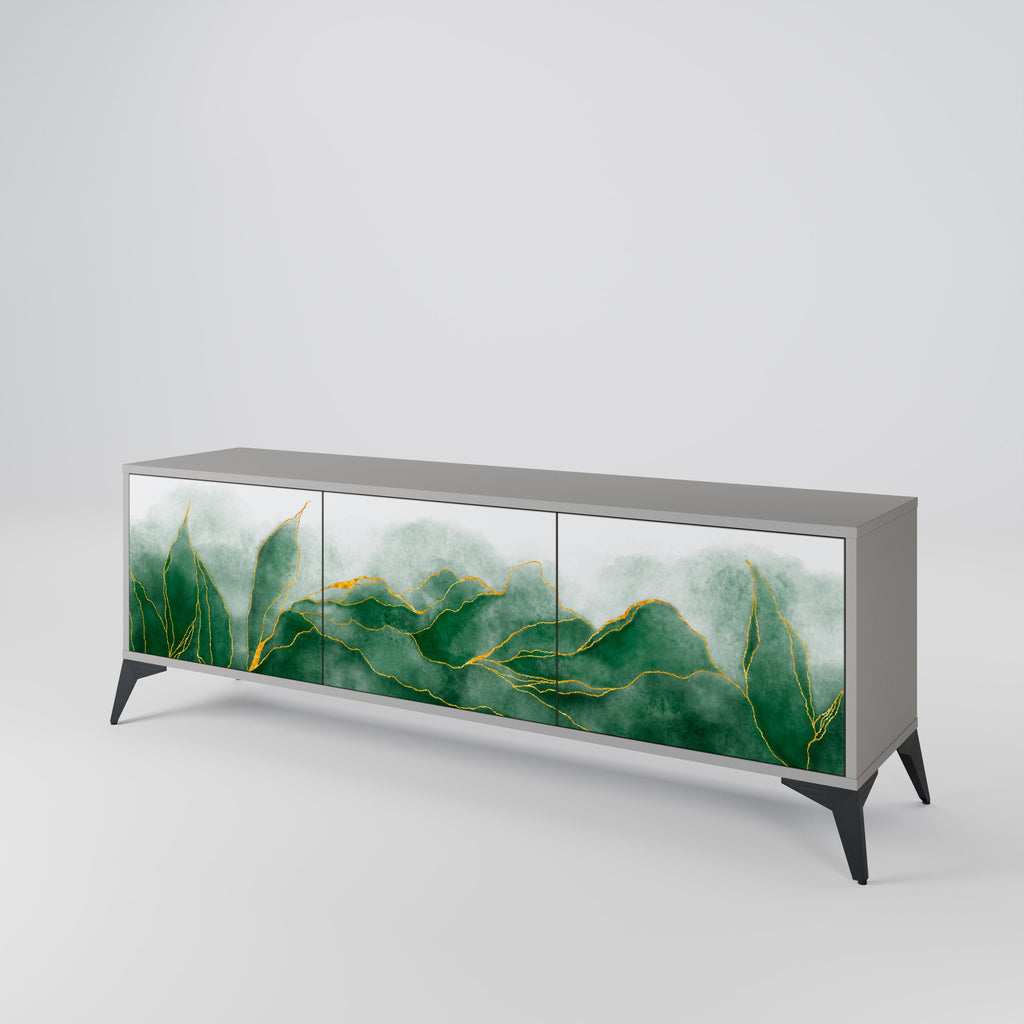 EXPENSIVE NATURE TV-Lowboard mit 3 Türen in Grau