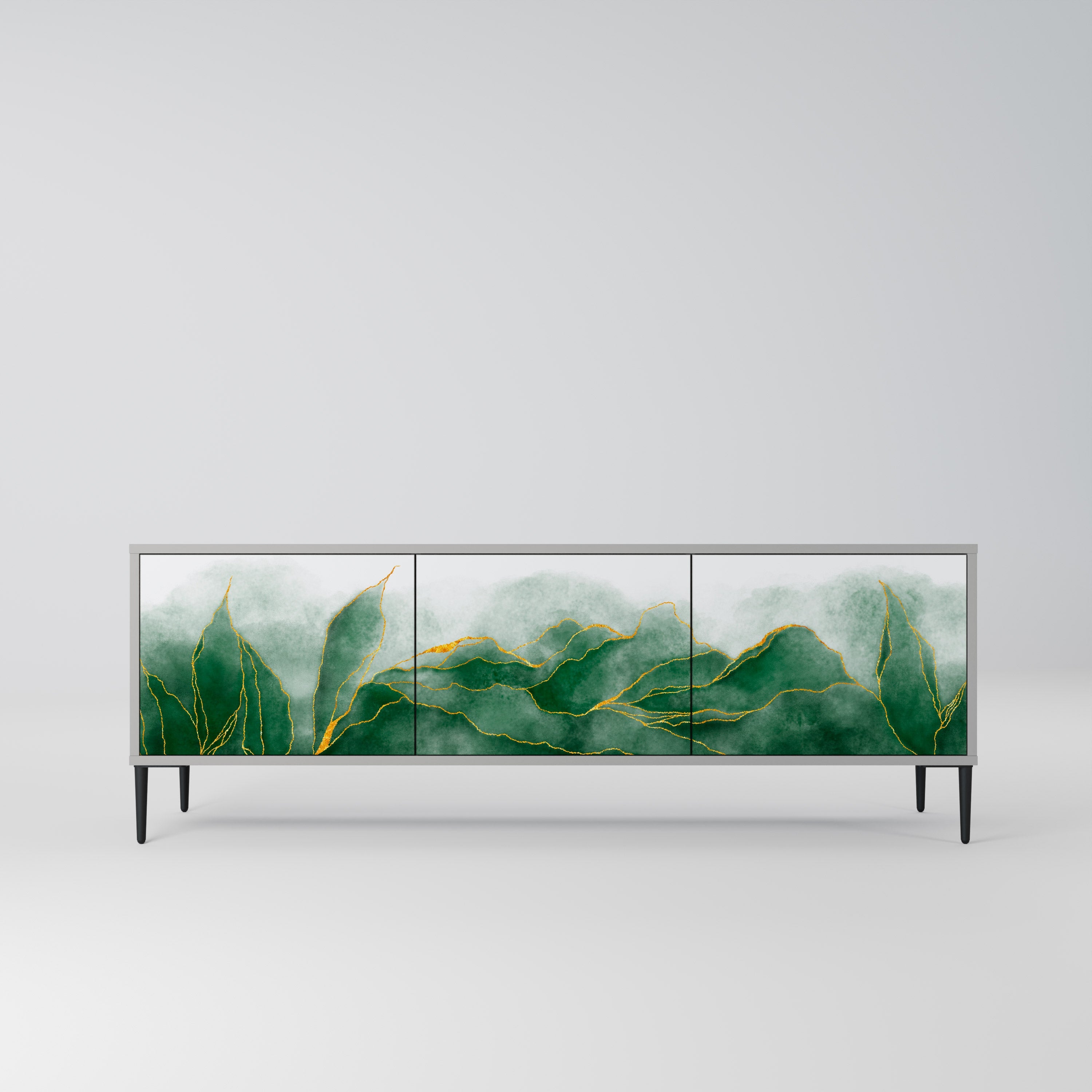 EXPENSIVE NATURE TV-Lowboard mit 3 Türen in Grau