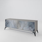 MUTED ARC TV-Lowboard mit 3 Türen in Grau