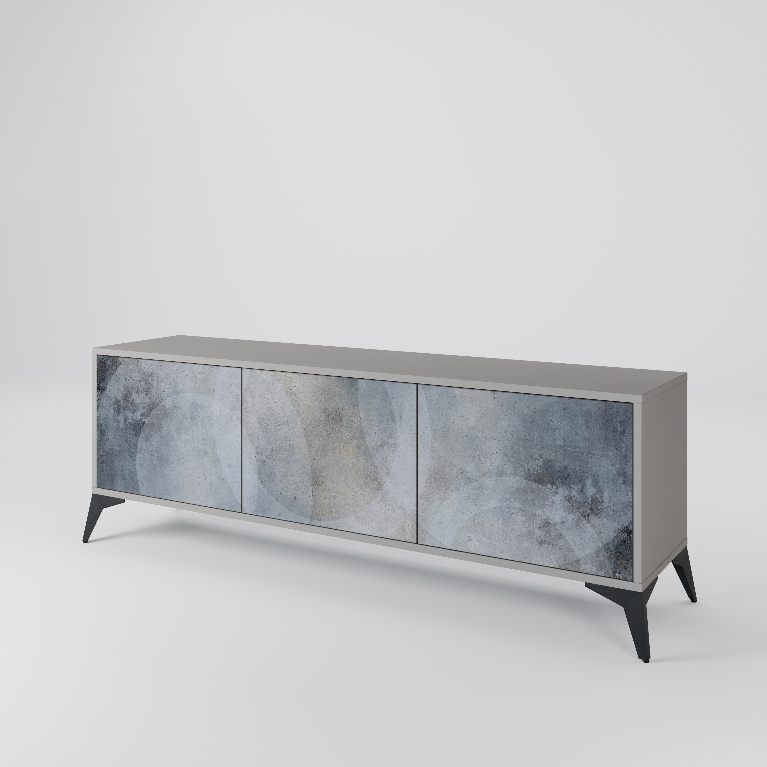 MUTED ARC 3-Door TV Cabinet