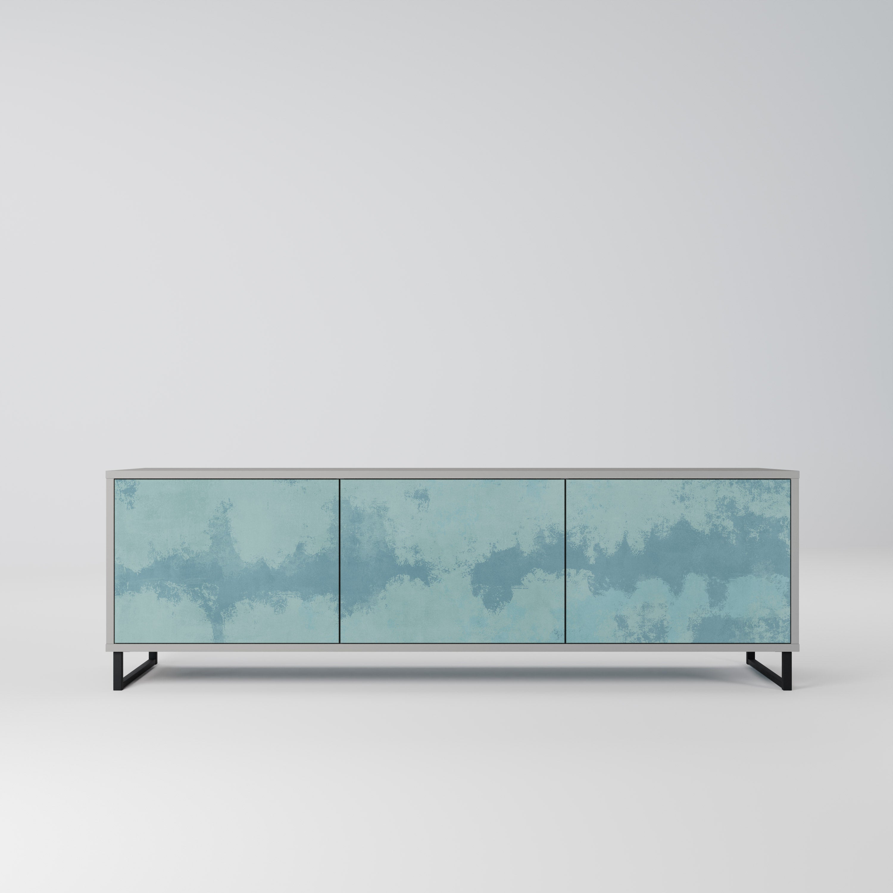 SKY WASH TV-Lowboard mit 3 Türen in Grau