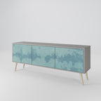 SKY WASH TV-Lowboard mit 3 Türen in Grau