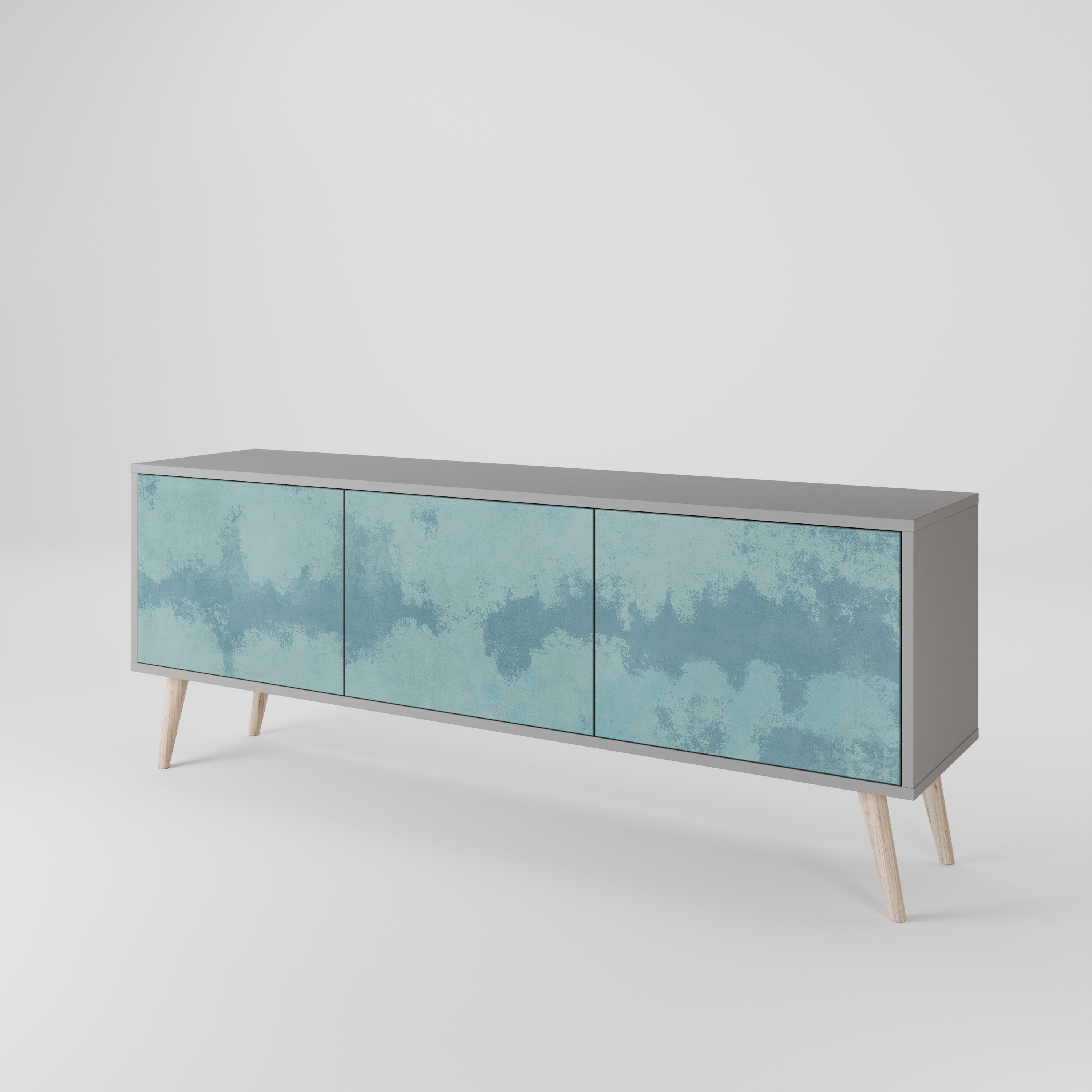 SKY WASH TV-Lowboard mit 3 Türen in Grau