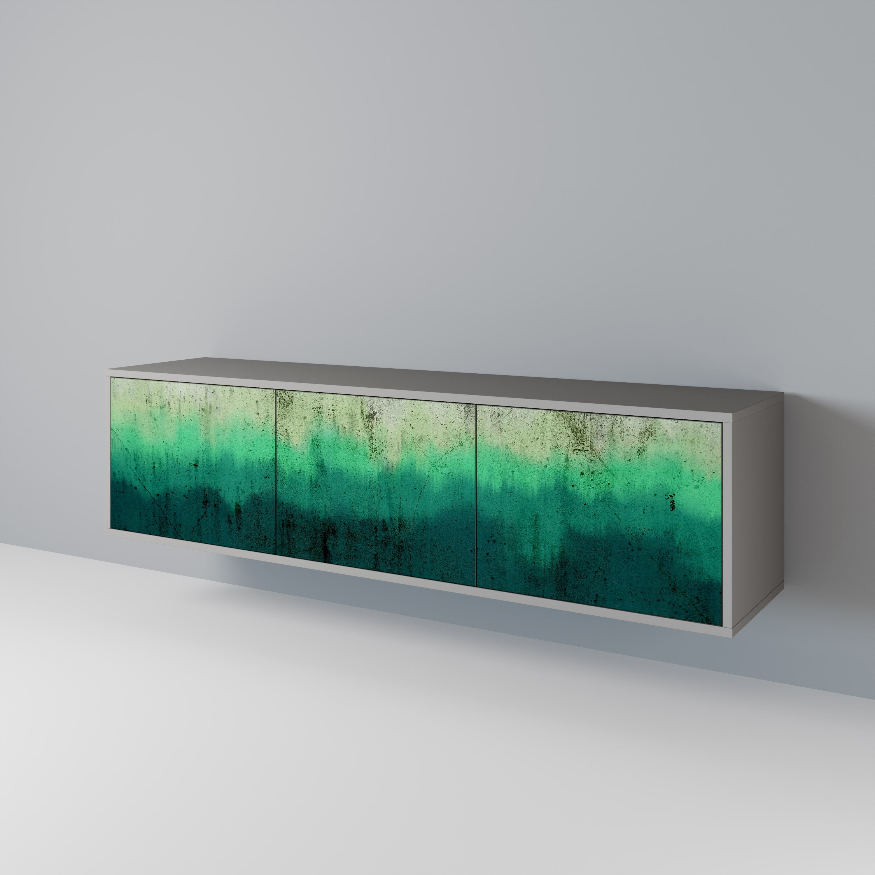 NORTHERN LIGHTS TV-Lowboard mit 3 Türen in Grau