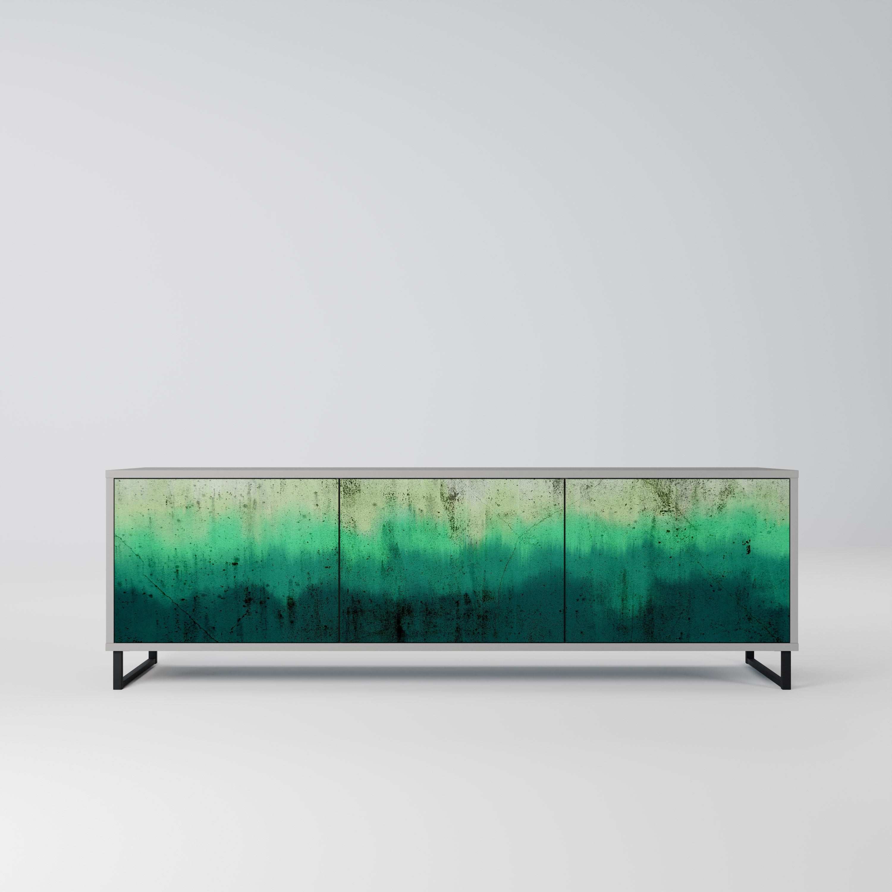 NORTHERN LIGHTS TV-Lowboard mit 3 Türen in Grau