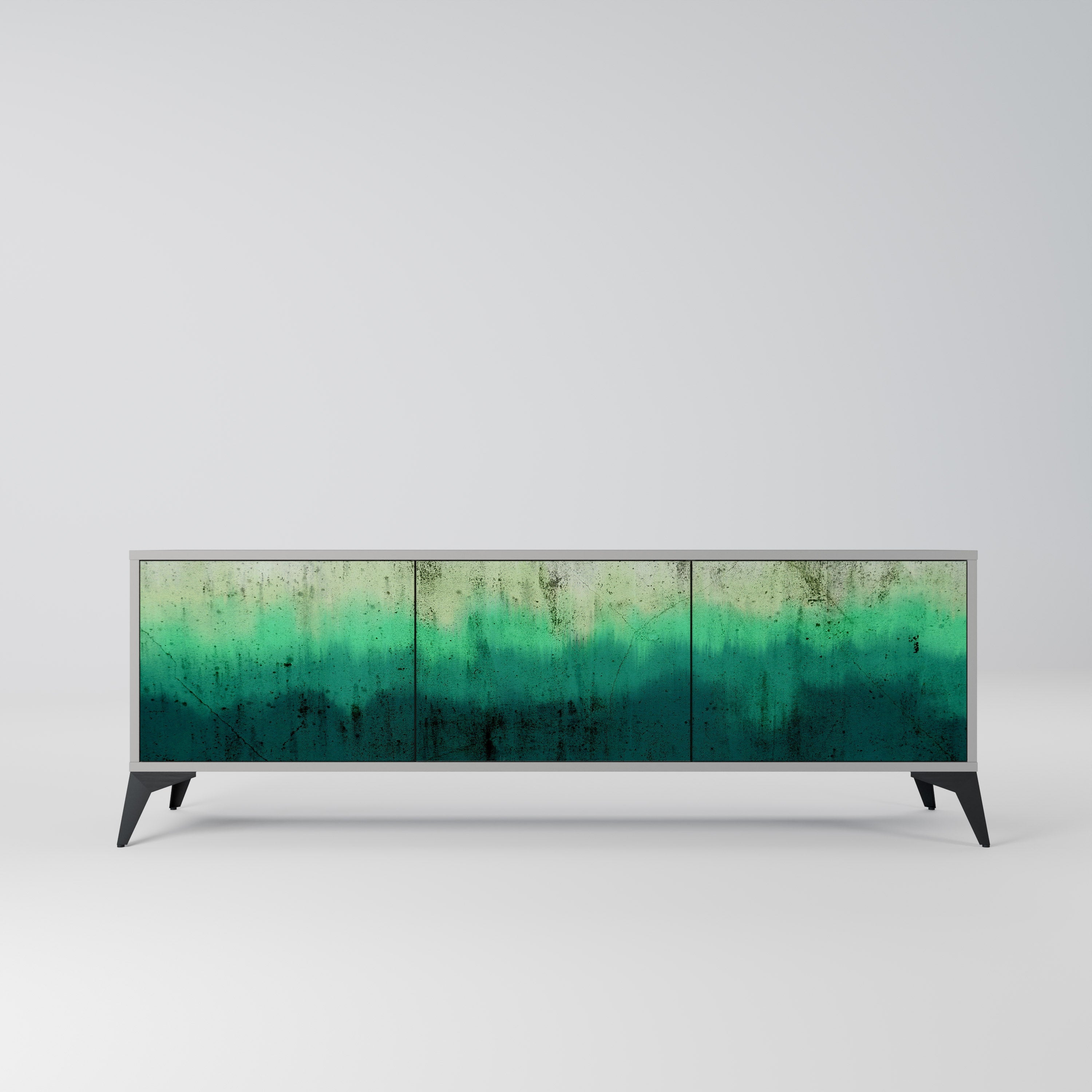 NORTHERN LIGHTS TV-Lowboard mit 3 Türen in Grau