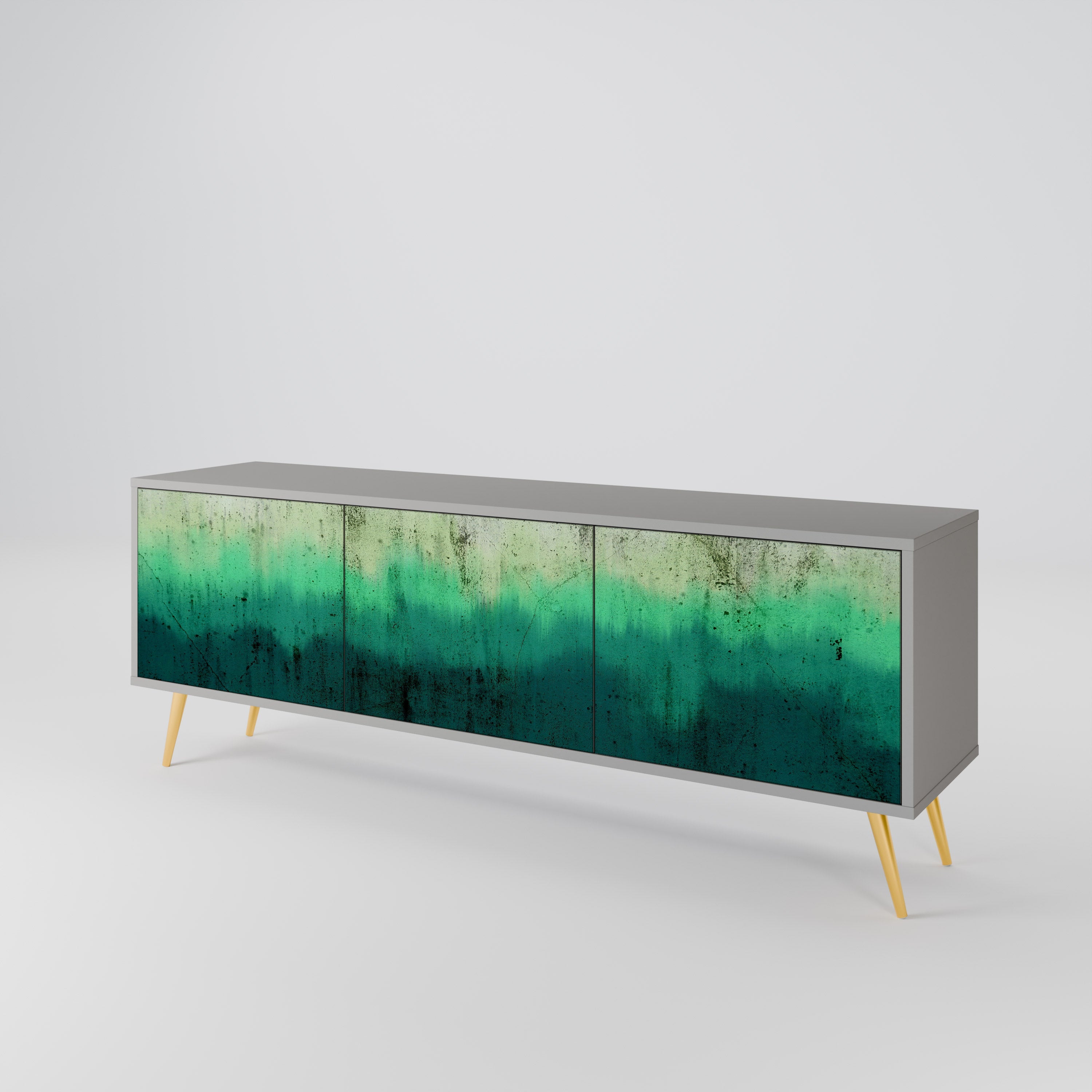 NORTHERN LIGHTS TV-Lowboard mit 3 Türen in Grau