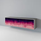 AURORA BOREALIS TV-Lowboard mit 3 Türen in Grau